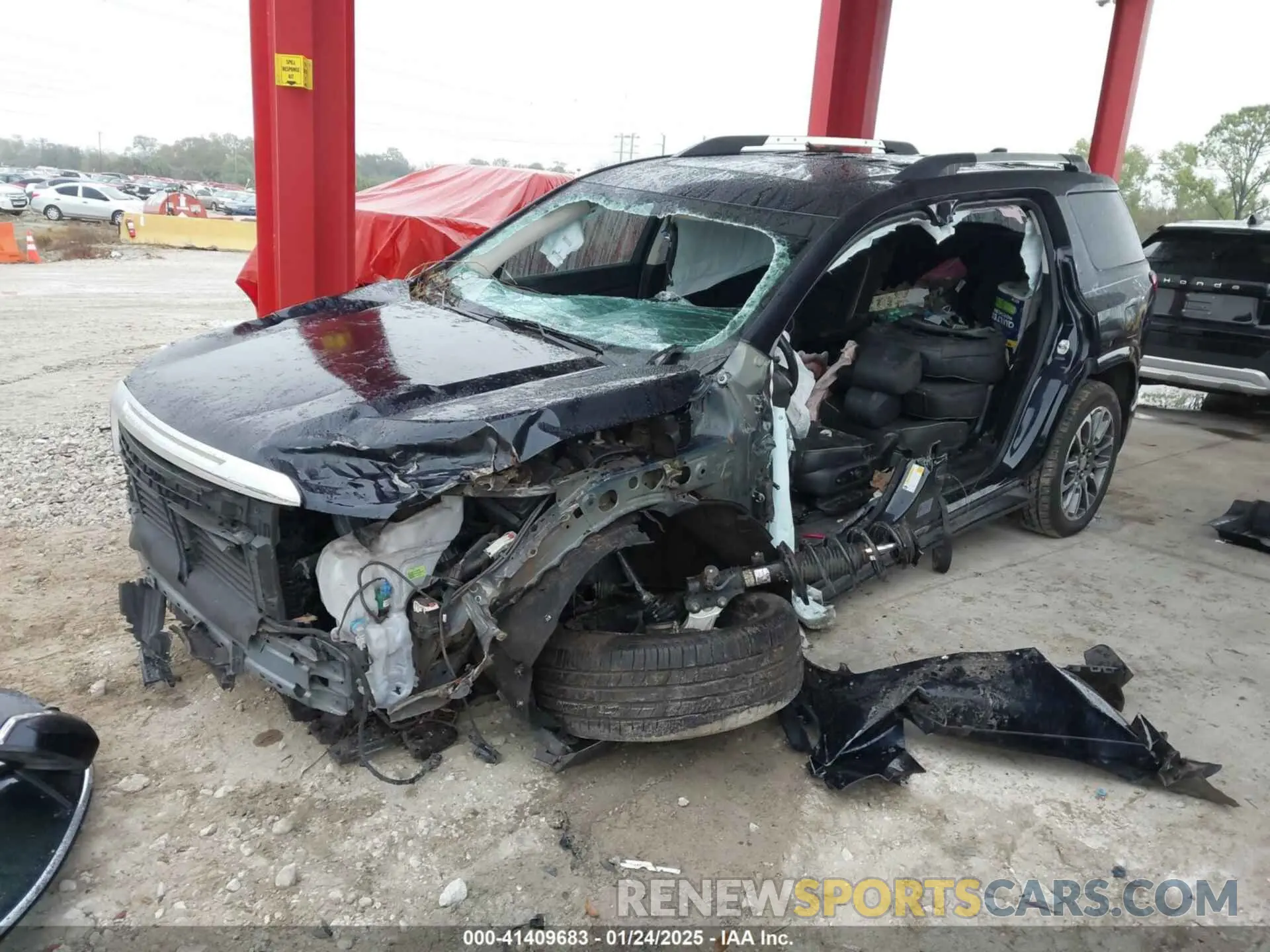 2 fotografías del automóvil dañado 1GKKNXLS5MZ153365 GMC ACADIA 2021