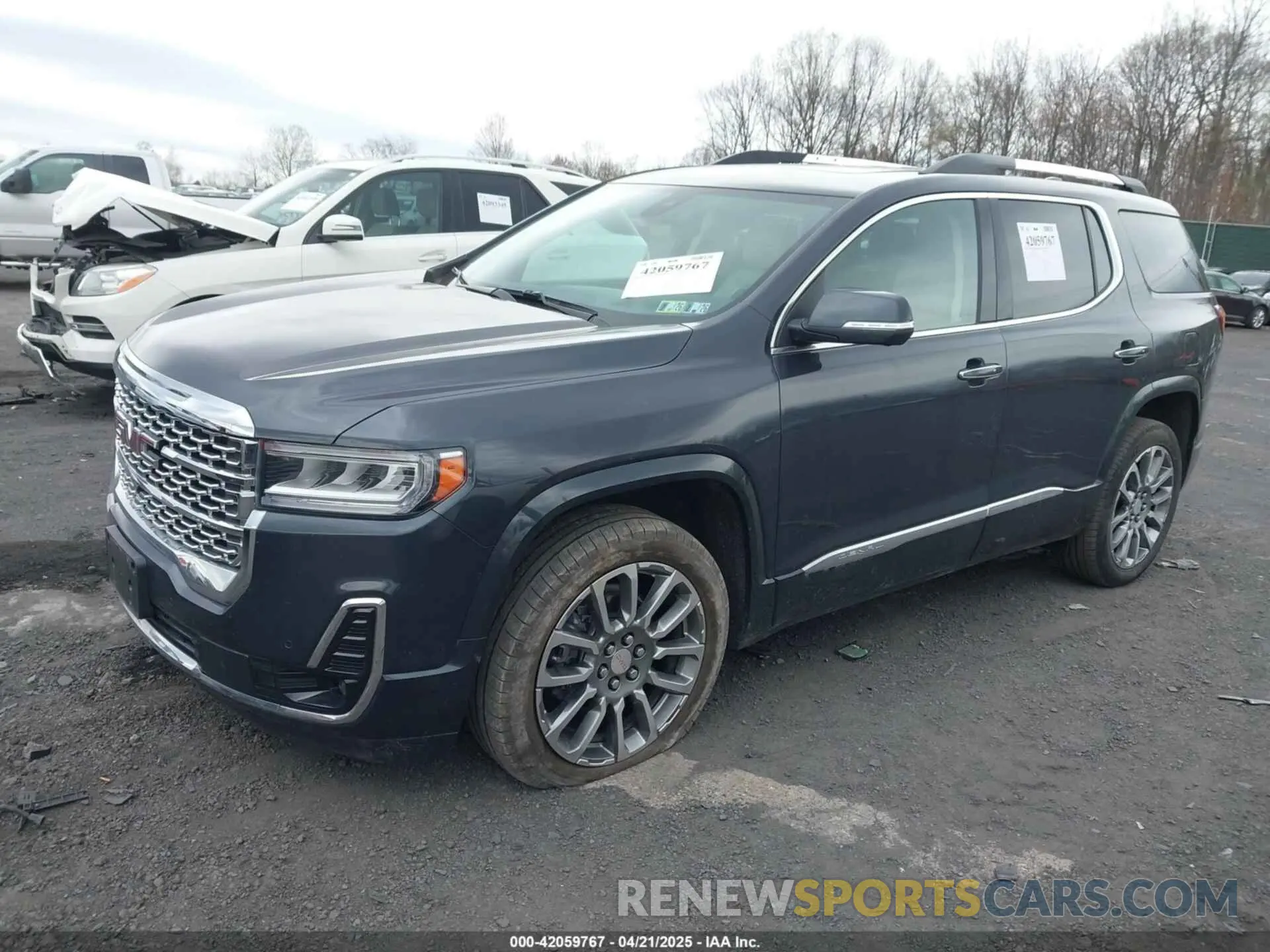 2 fotografías del automóvil dañado 1GKKNXLS8MZ133935 GMC ACADIA 2021