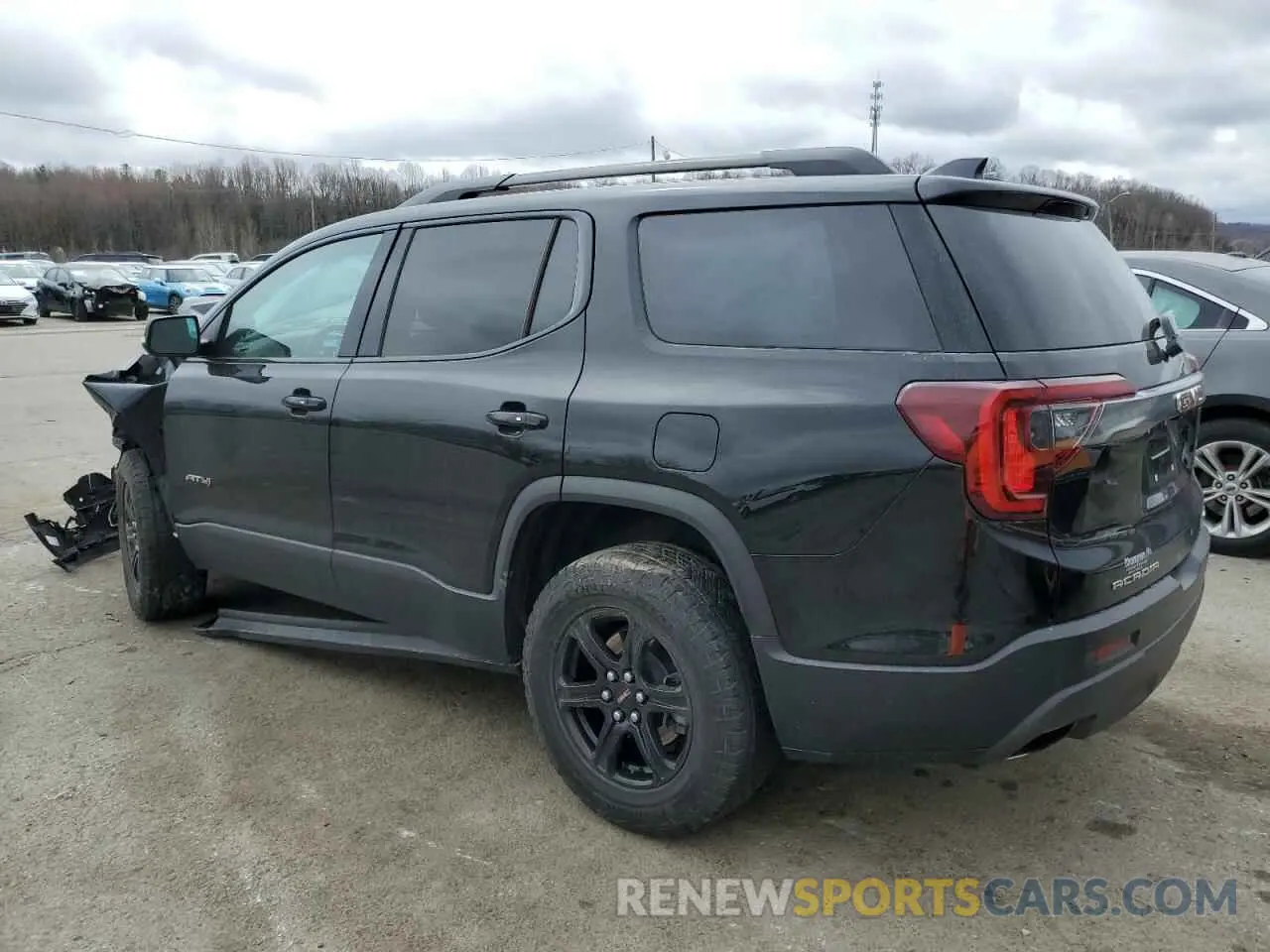 2 fotografías del automóvil dañado 1GKKNLLS2NZ179075 GMC ACADIA 2022