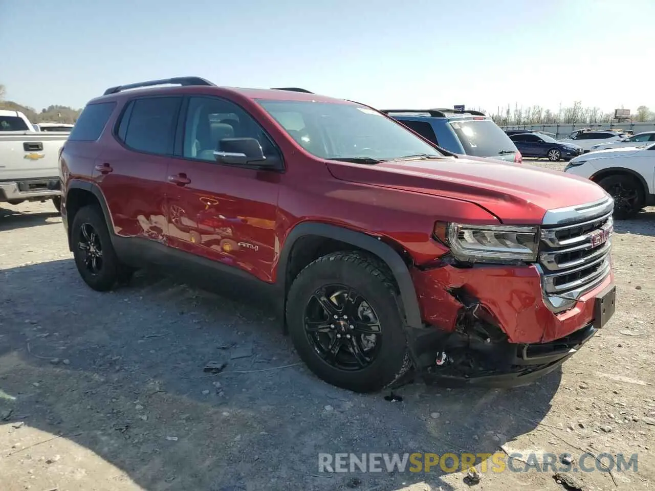 4 fotografías del automóvil dañado 1GKKNLLS5NZ136799 GMC ACADIA 2022