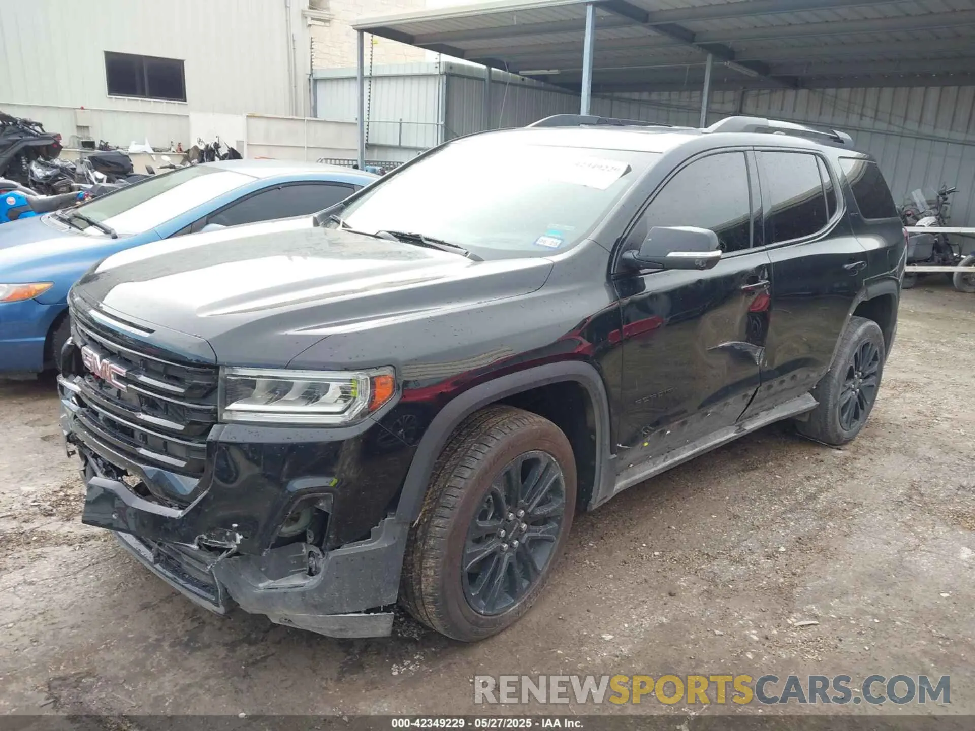 2 fotografías del automóvil dañado 1GKKNMLS1NZ175069 GMC ACADIA 2022