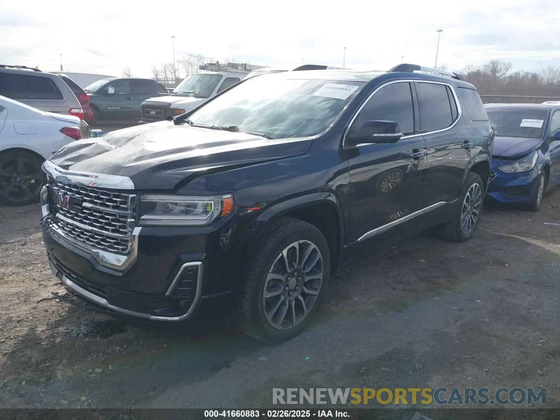 2 fotografías del automóvil dañado 1GKKNPLSXNZ148311 GMC ACADIA 2022
