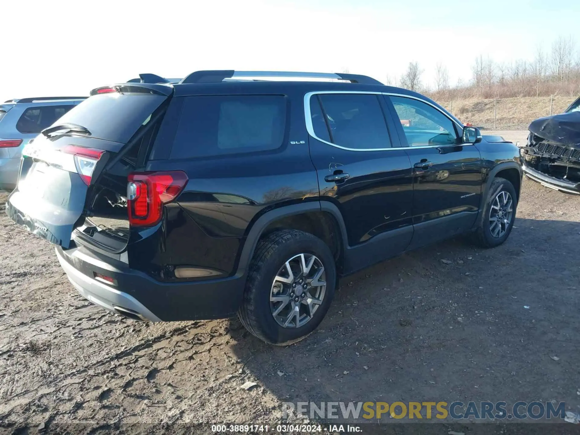 4 fotografías del automóvil dañado 1GKKNRL45NZ158192 GMC ACADIA 2022