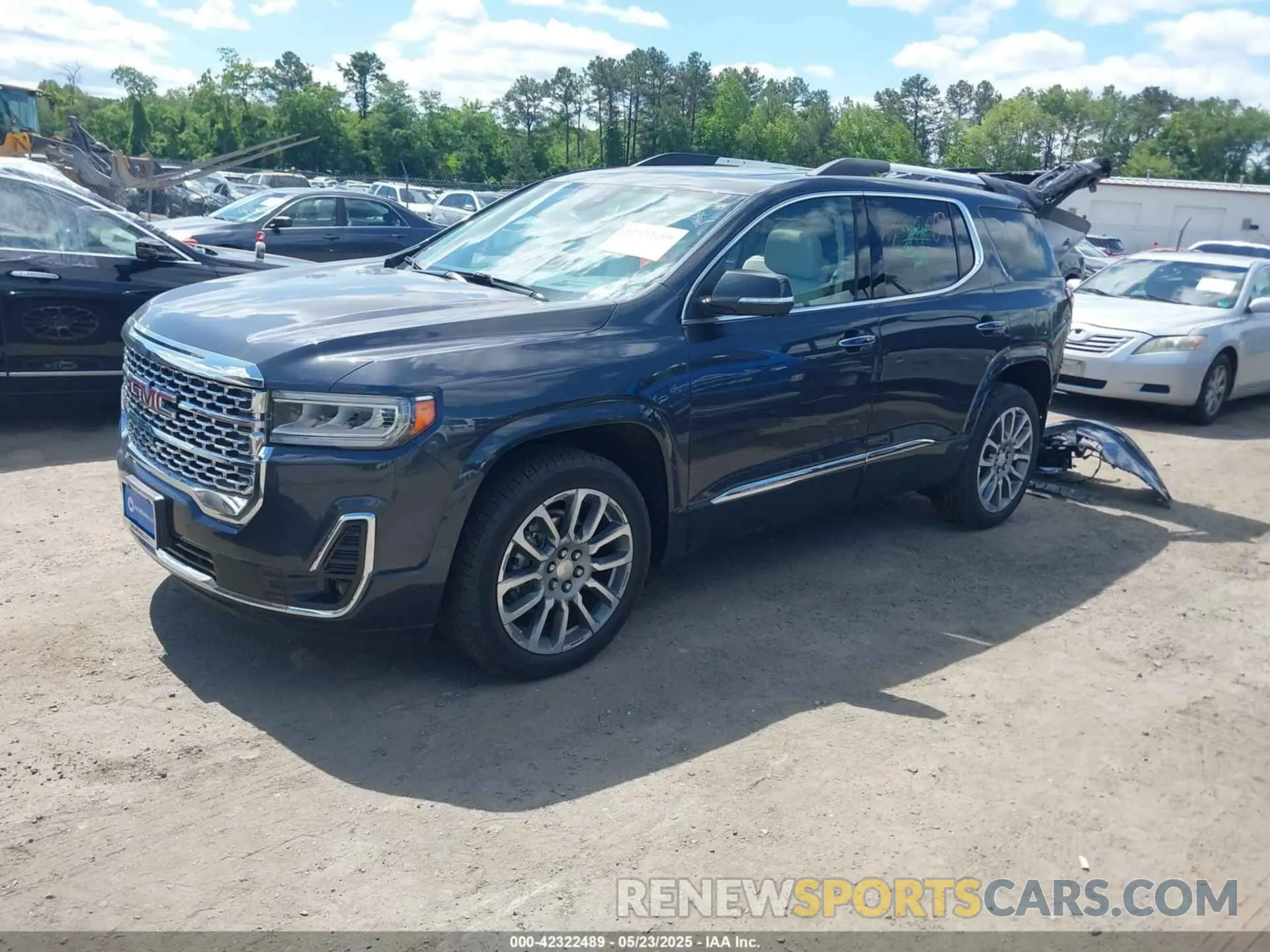 2 fotografías del automóvil dañado 1GKKNXLS0NZ168843 GMC ACADIA 2022