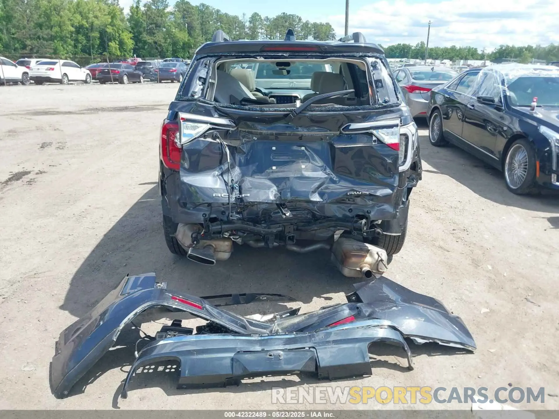 6 fotografías del automóvil dañado 1GKKNXLS0NZ168843 GMC ACADIA 2022