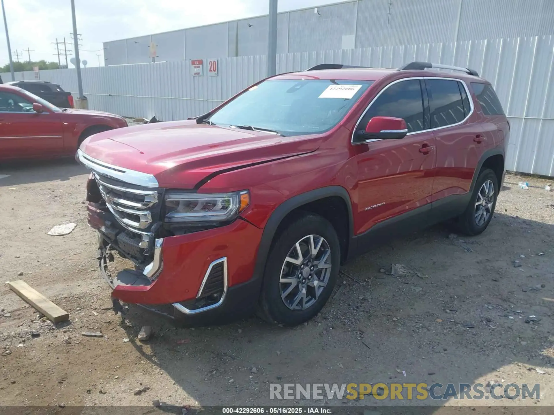 2 fotografías del automóvil dañado 1GKKNML42PZ173612 GMC ACADIA 2023