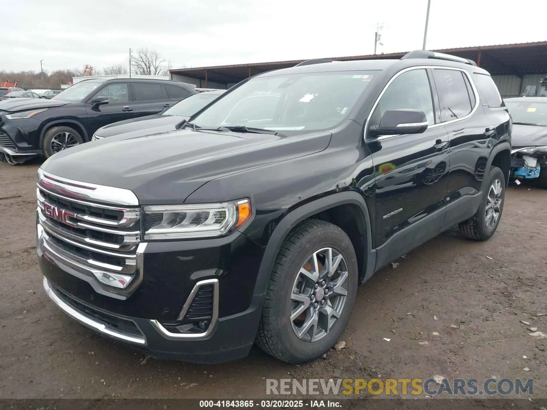 2 fotografías del automóvil dañado 1GKKNML45PZ185835 GMC ACADIA 2023