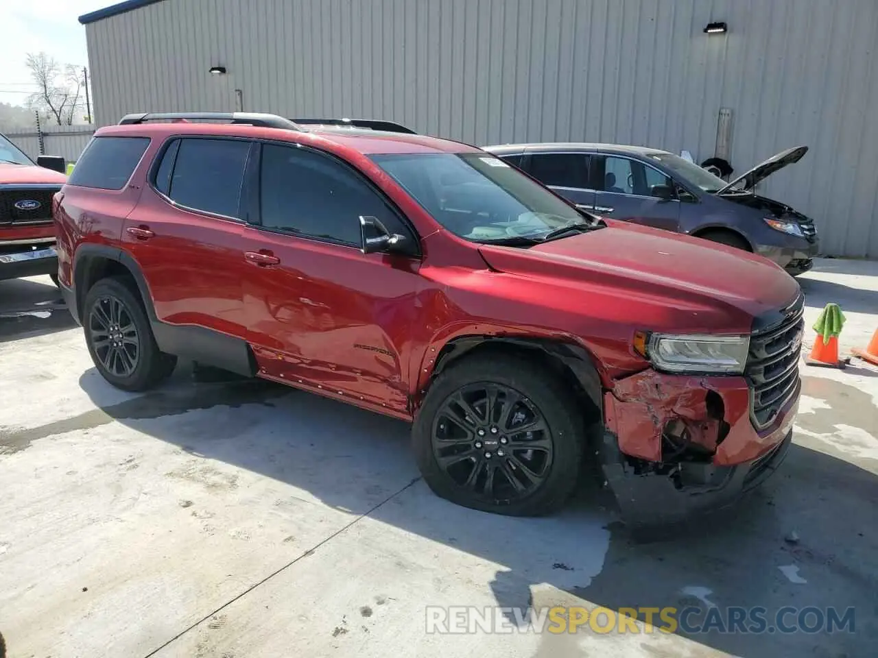 4 fotografías del automóvil dañado 1GKKNMLS1PZ261100 GMC ACADIA 2023