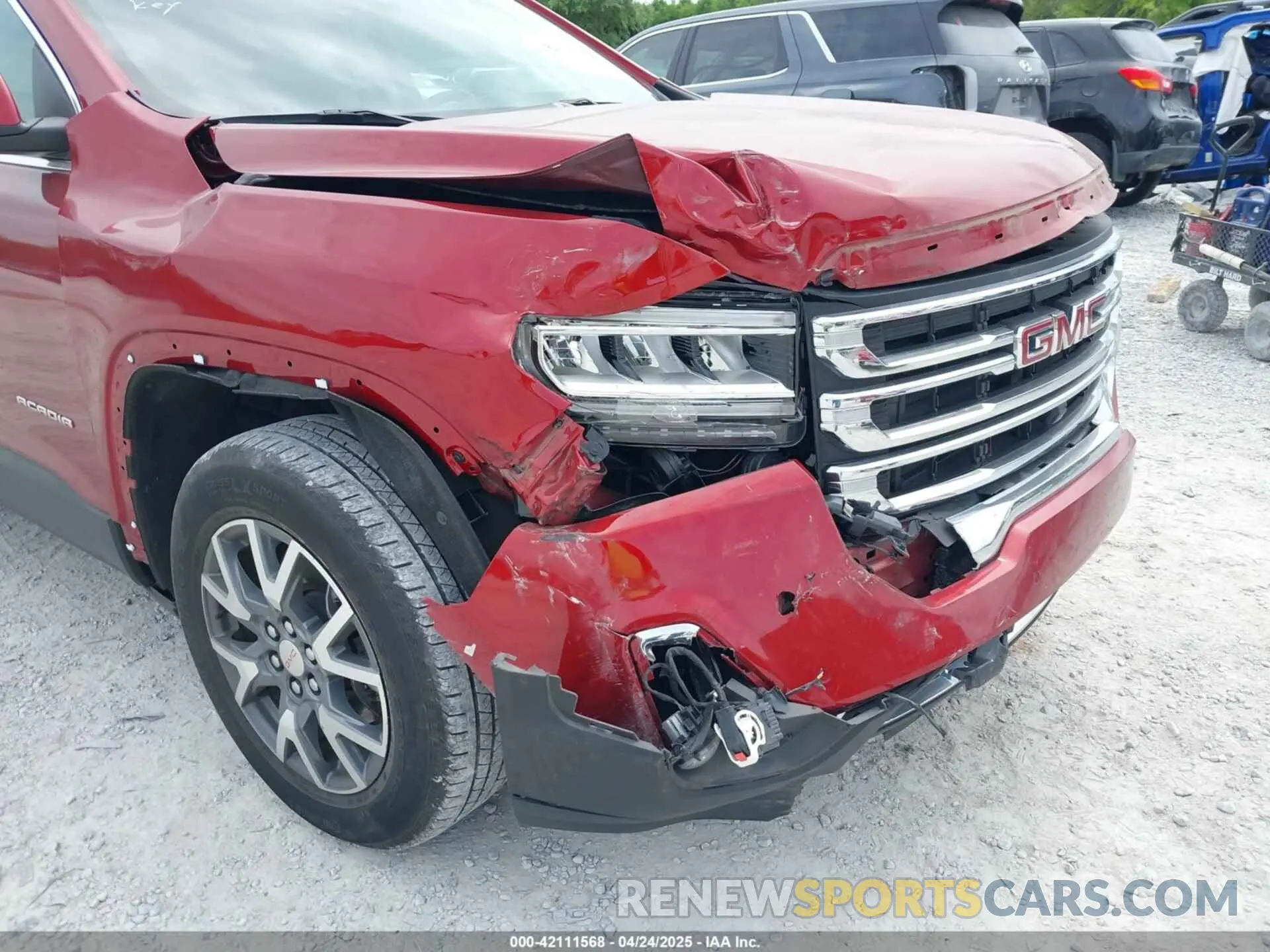 6 fotografías del automóvil dañado 1GKKNMLS3PZ170569 GMC ACADIA 2023
