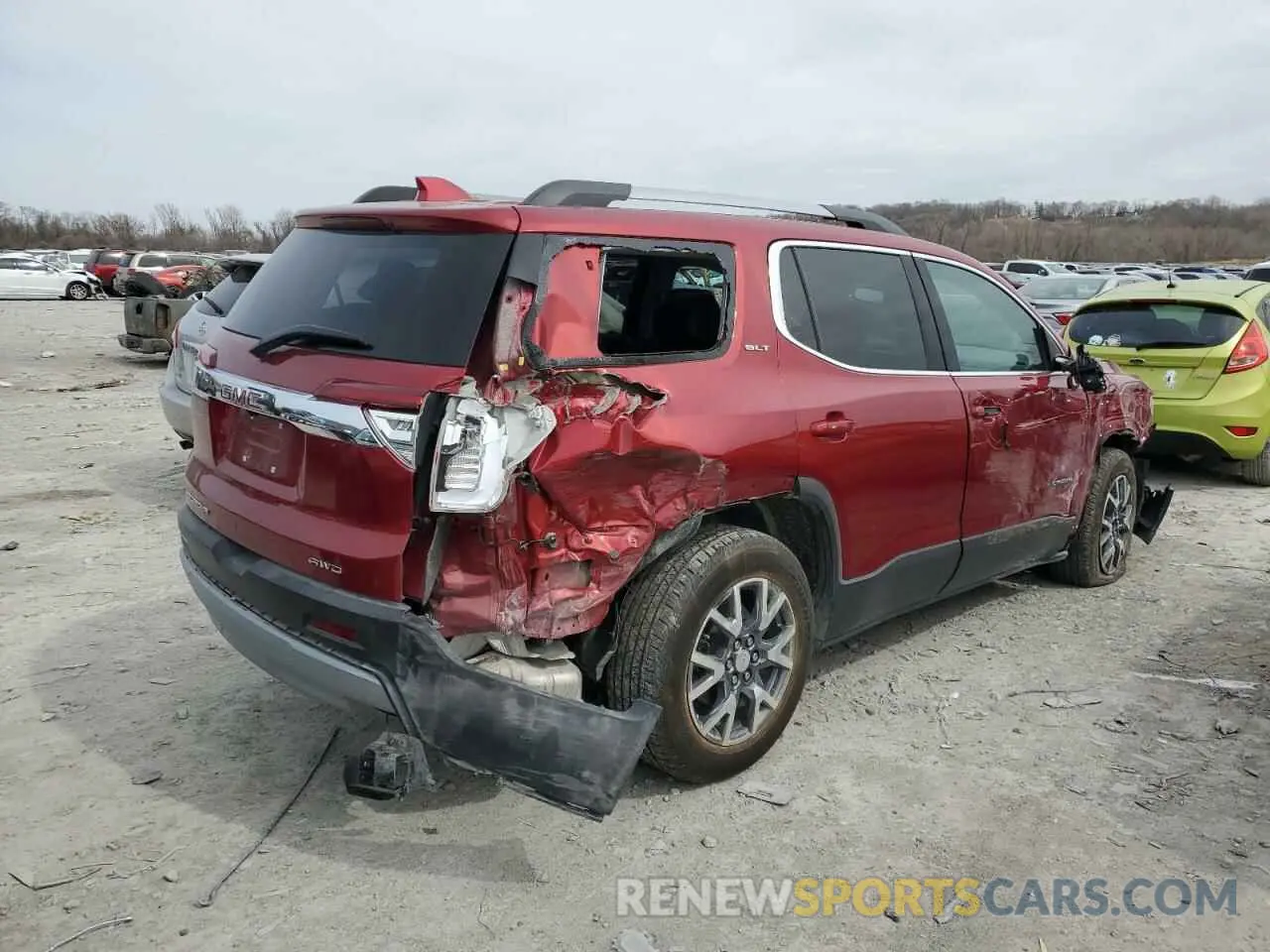 3 fotografías del automóvil dañado 1GKKNULS0PZ264635 GMC ACADIA 2023