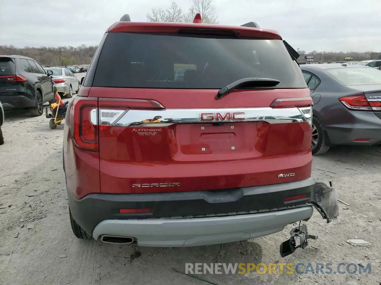 6 fotografías del automóvil dañado 1GKKNULS0PZ264635 GMC ACADIA 2023