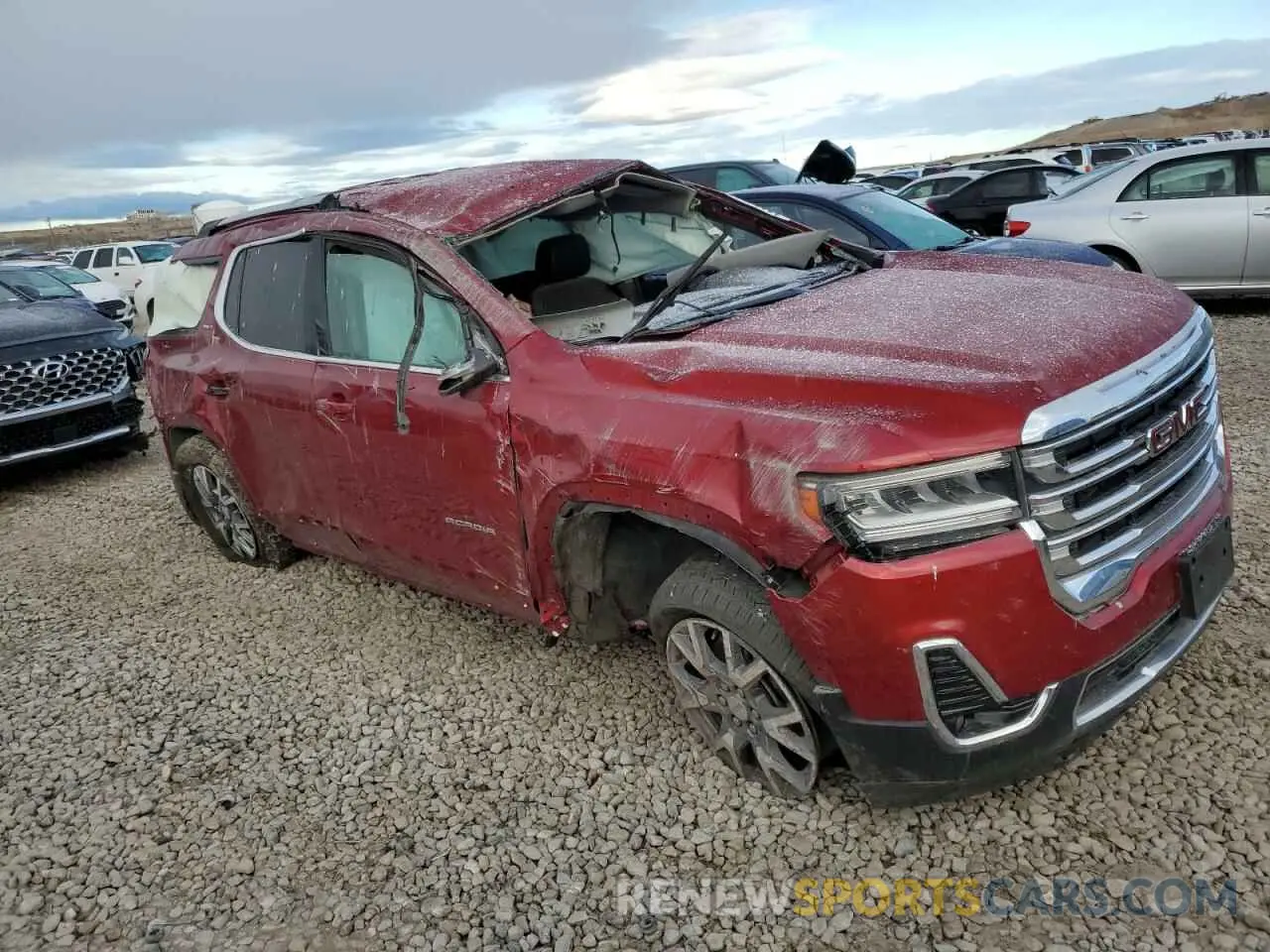 4 fotografías del automóvil dañado 1GKKNULS6PZ228609 GMC ACADIA 2023