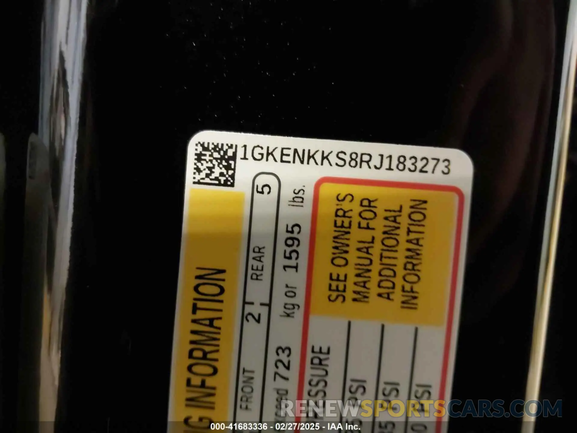 9 fotografías del automóvil dañado 1GKENKKS8RJ183273 GMC ACADIA 2024