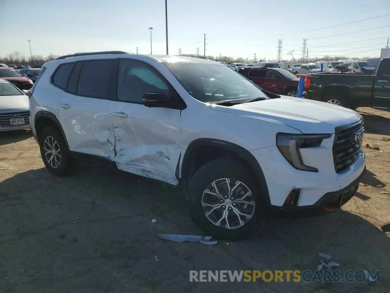 4 fotografías del automóvil dañado 1GKENPKS8RJ198708 GMC ACADIA 2024