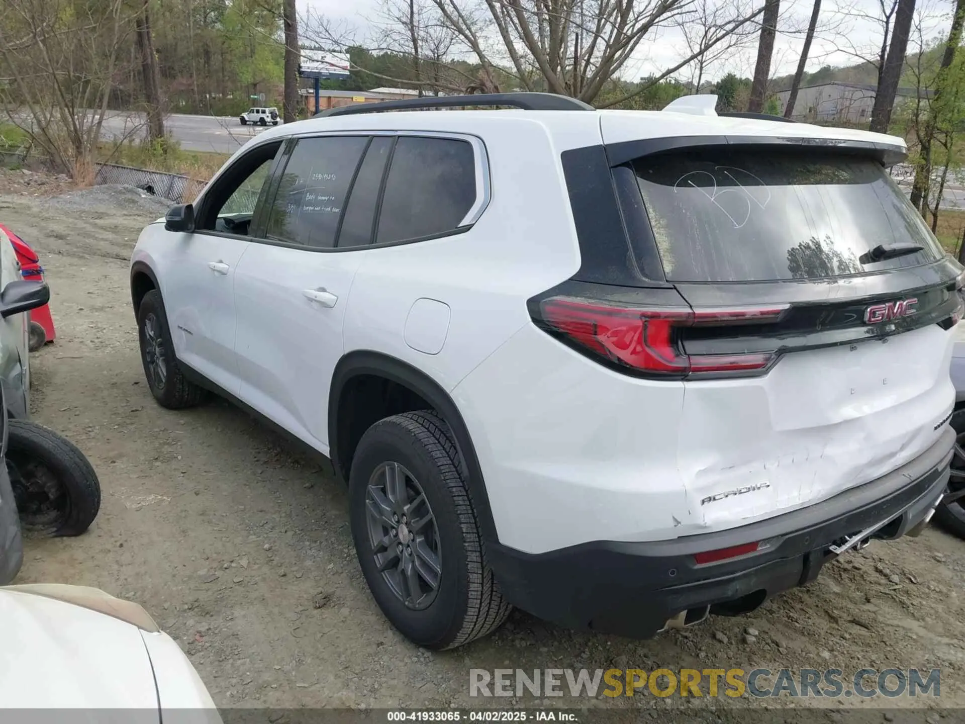 3 fotografías del automóvil dañado 1GKENKRS8SJ158370 GMC ACADIA 2025