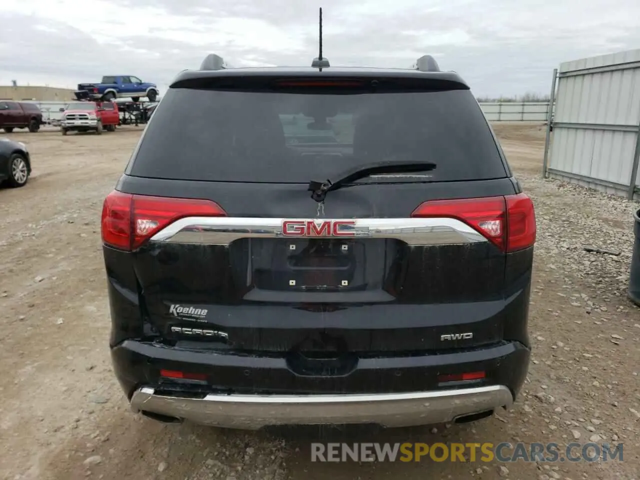 6 fotografías del automóvil dañado 1GKKNXLSXKZ169462 GMC ACADIA DEN 2019