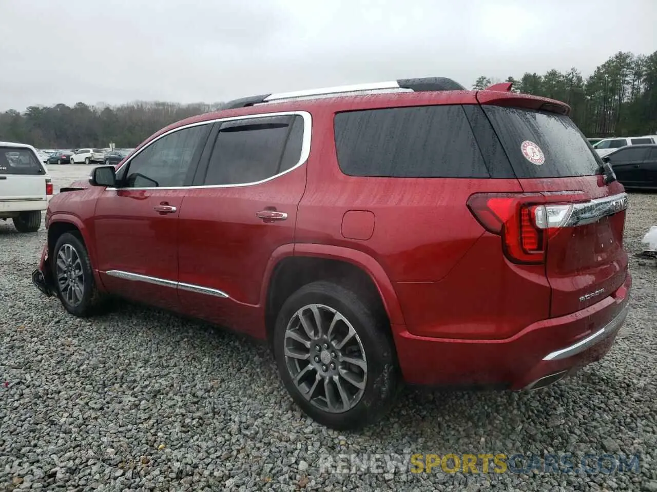 2 fotografías del automóvil dañado 1GKKNXLS7MZ218250 GMC ACADIA DEN 2021