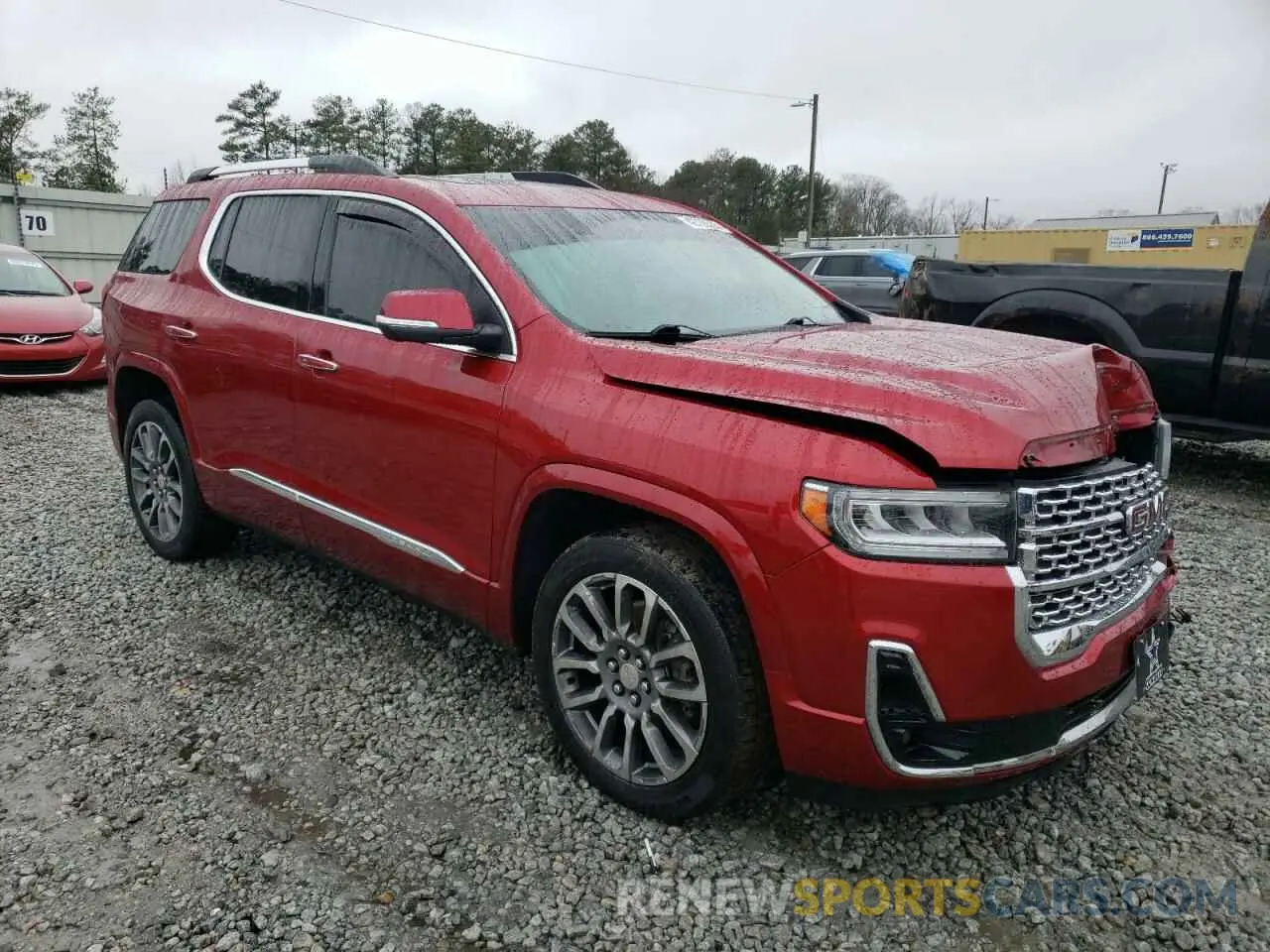 4 fotografías del automóvil dañado 1GKKNXLS7MZ218250 GMC ACADIA DEN 2021