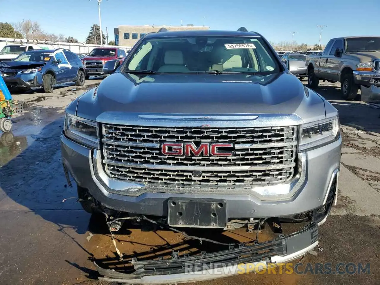 5 fotografías del automóvil dañado 1GKKNXLSXMZ134911 GMC ACADIA DEN 2021