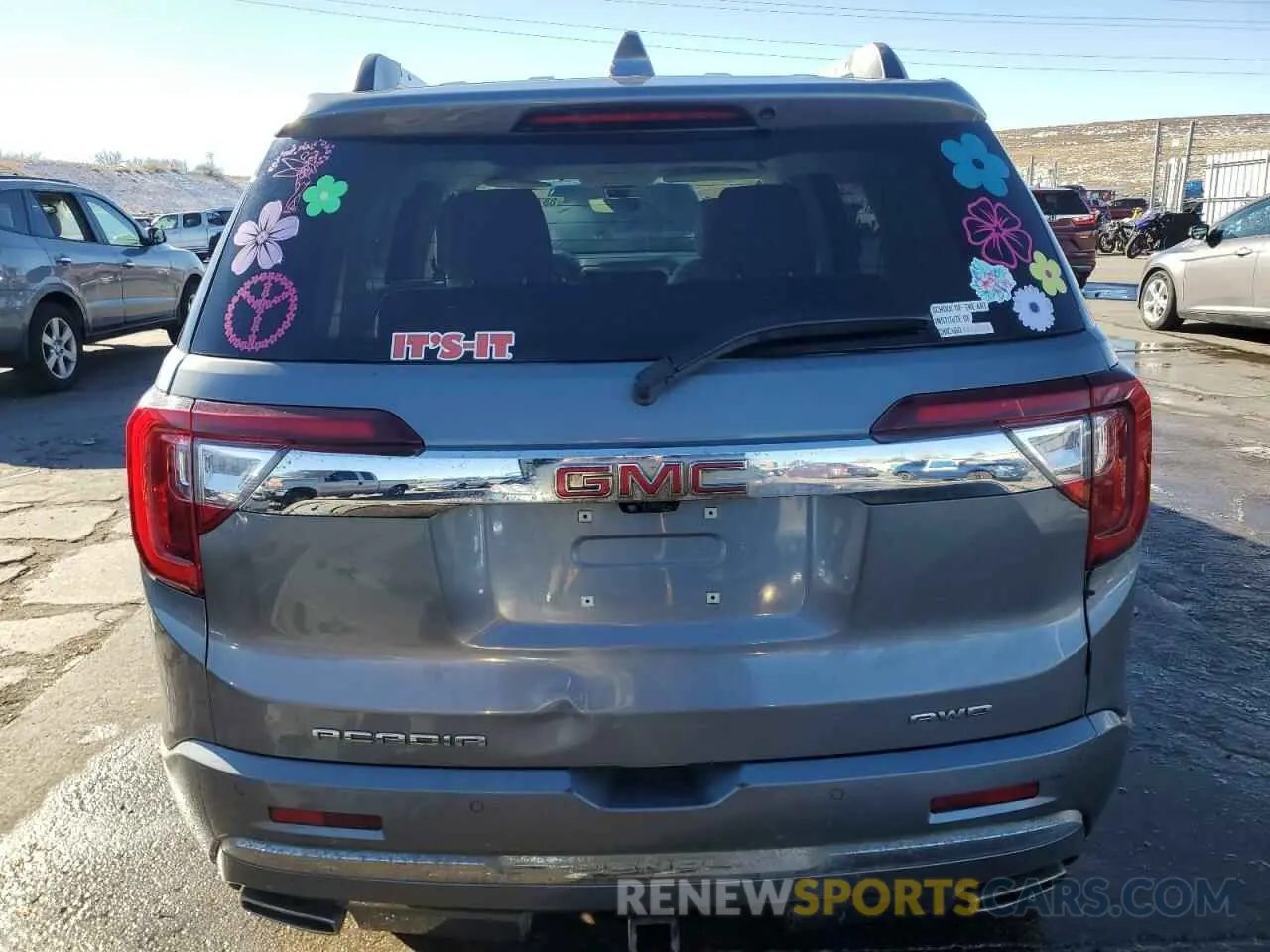 6 fotografías del automóvil dañado 1GKKNXLSXMZ134911 GMC ACADIA DEN 2021