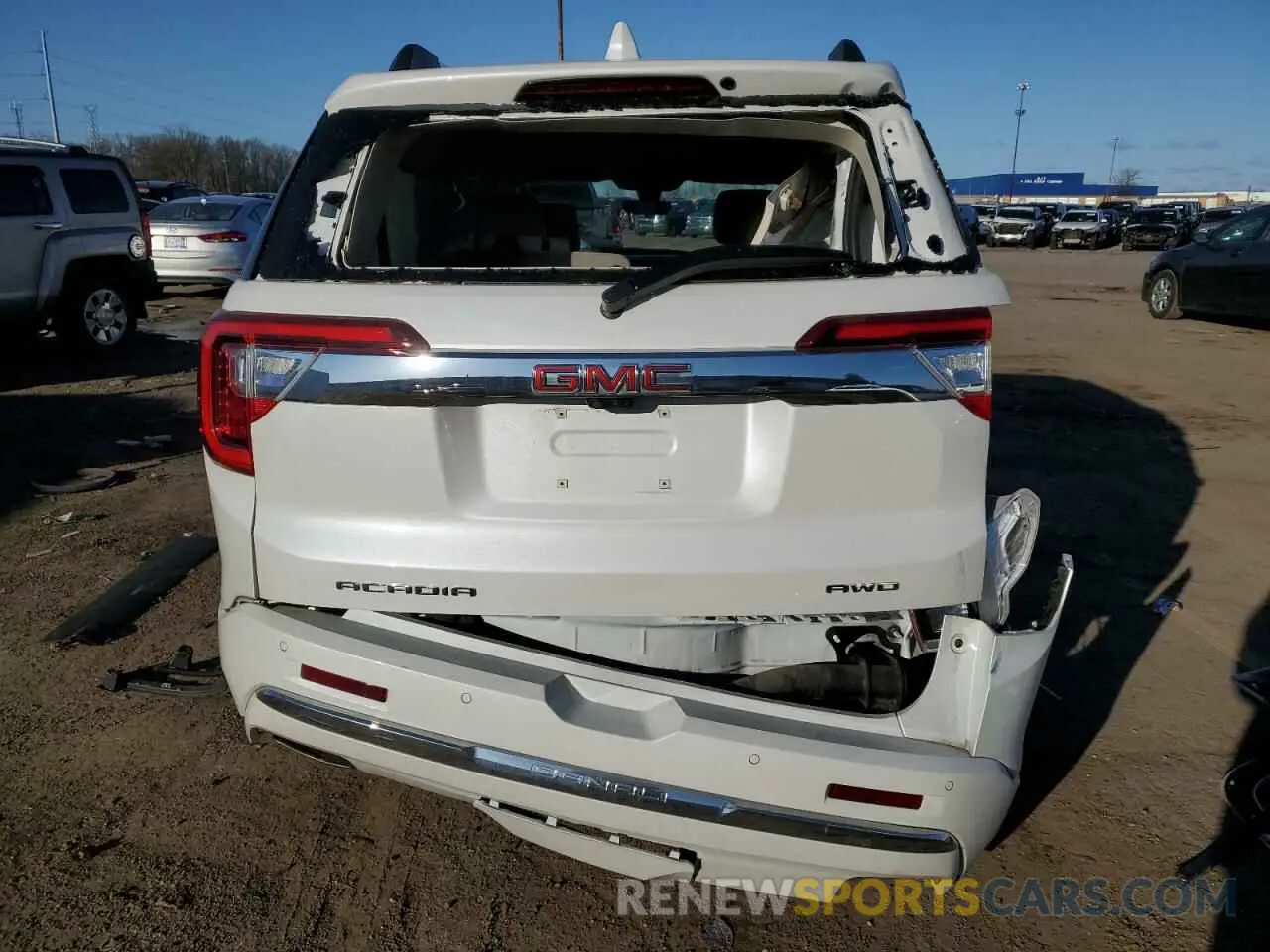 6 fotografías del automóvil dañado 1GKKNXLS1PZ169972 GMC ACADIA DEN 2023