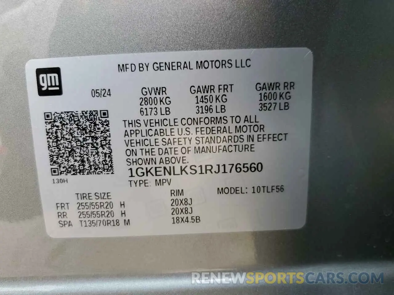 12 fotografías del automóvil dañado 1GKENLKS1RJ176560 GMC ACADIA DEN 2024