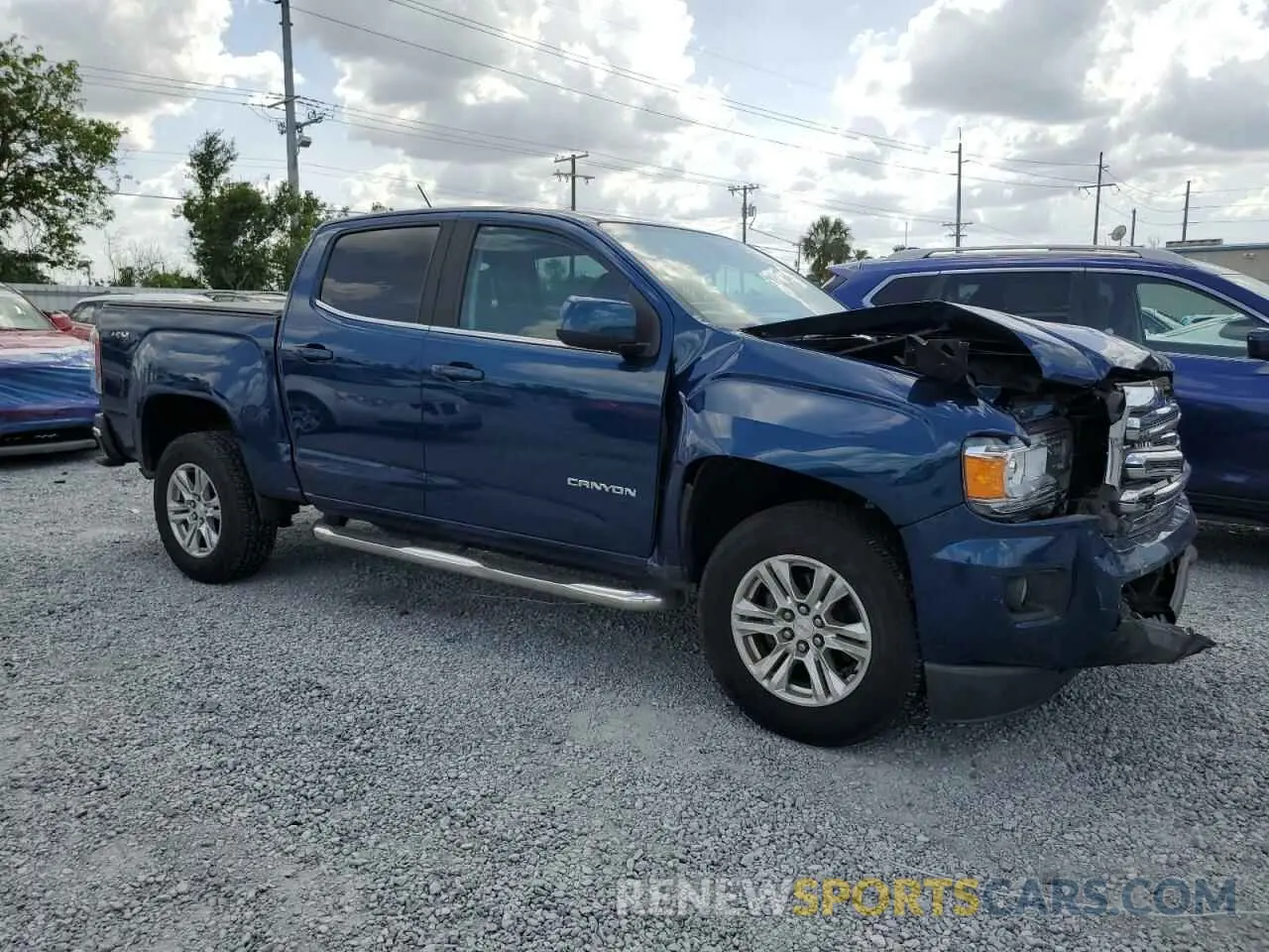4 fotografías del automóvil dañado 1GTG6CEN5K1120926 GMC CANYON 2019