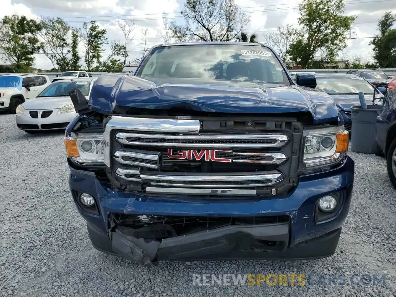 5 fotografías del automóvil dañado 1GTG6CEN5K1120926 GMC CANYON 2019