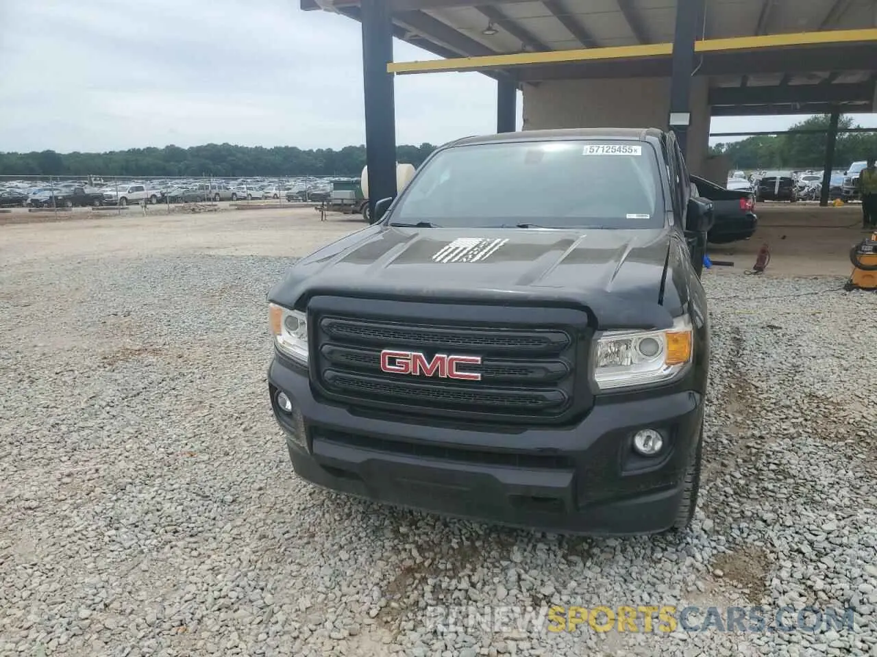 5 fotografías del automóvil dañado 1GTG6CEN6K1330189 GMC CANYON 2019