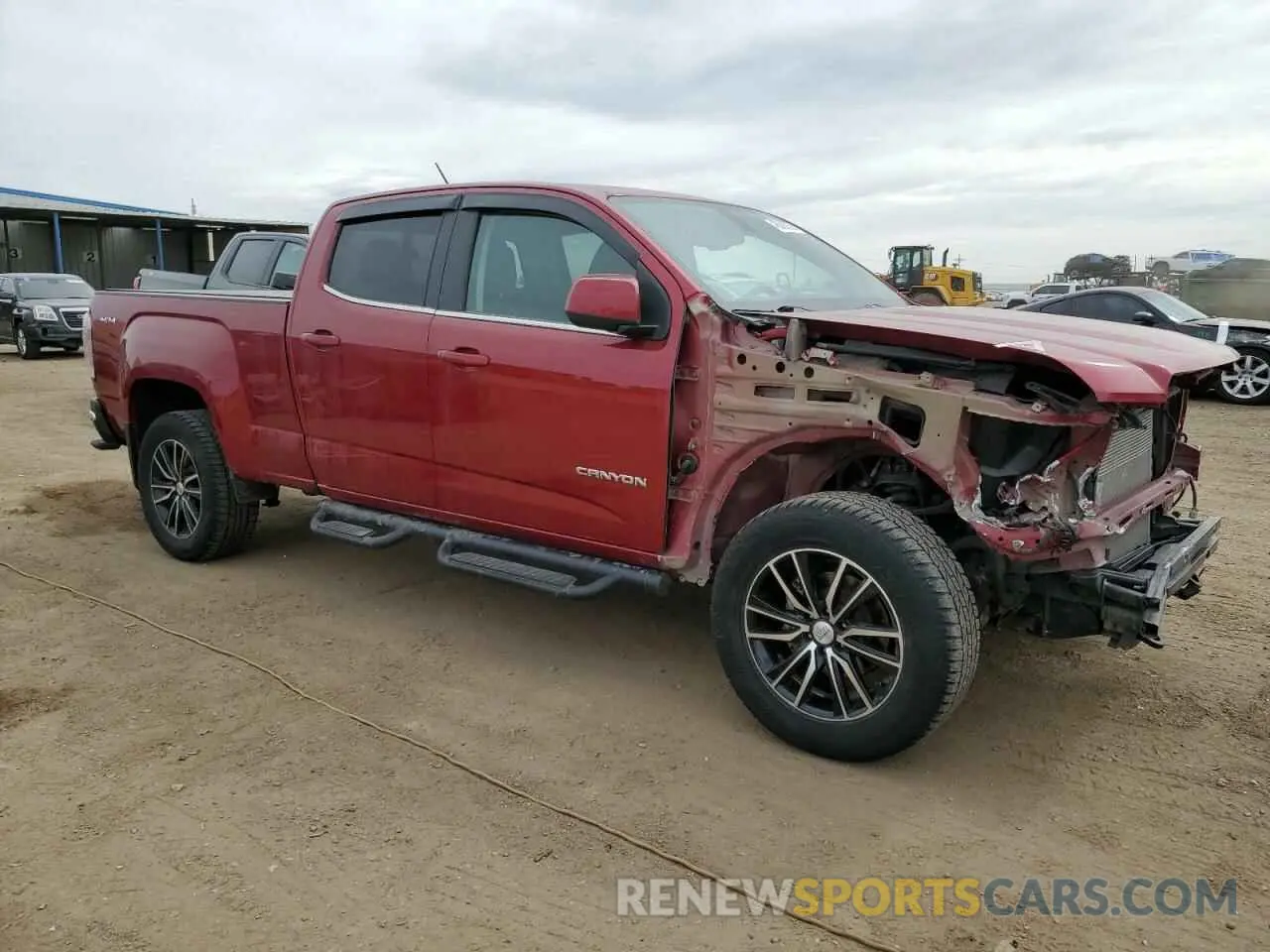 4 fotografías del automóvil dañado 1GTG6CEN7K1291886 GMC CANYON 2019