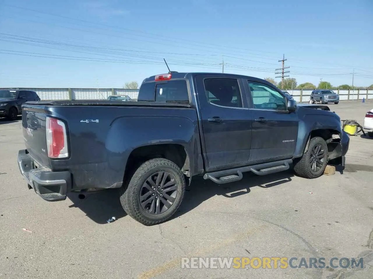 3 fotografías del automóvil dañado 1GTG6CEN7K1352685 GMC CANYON 2019