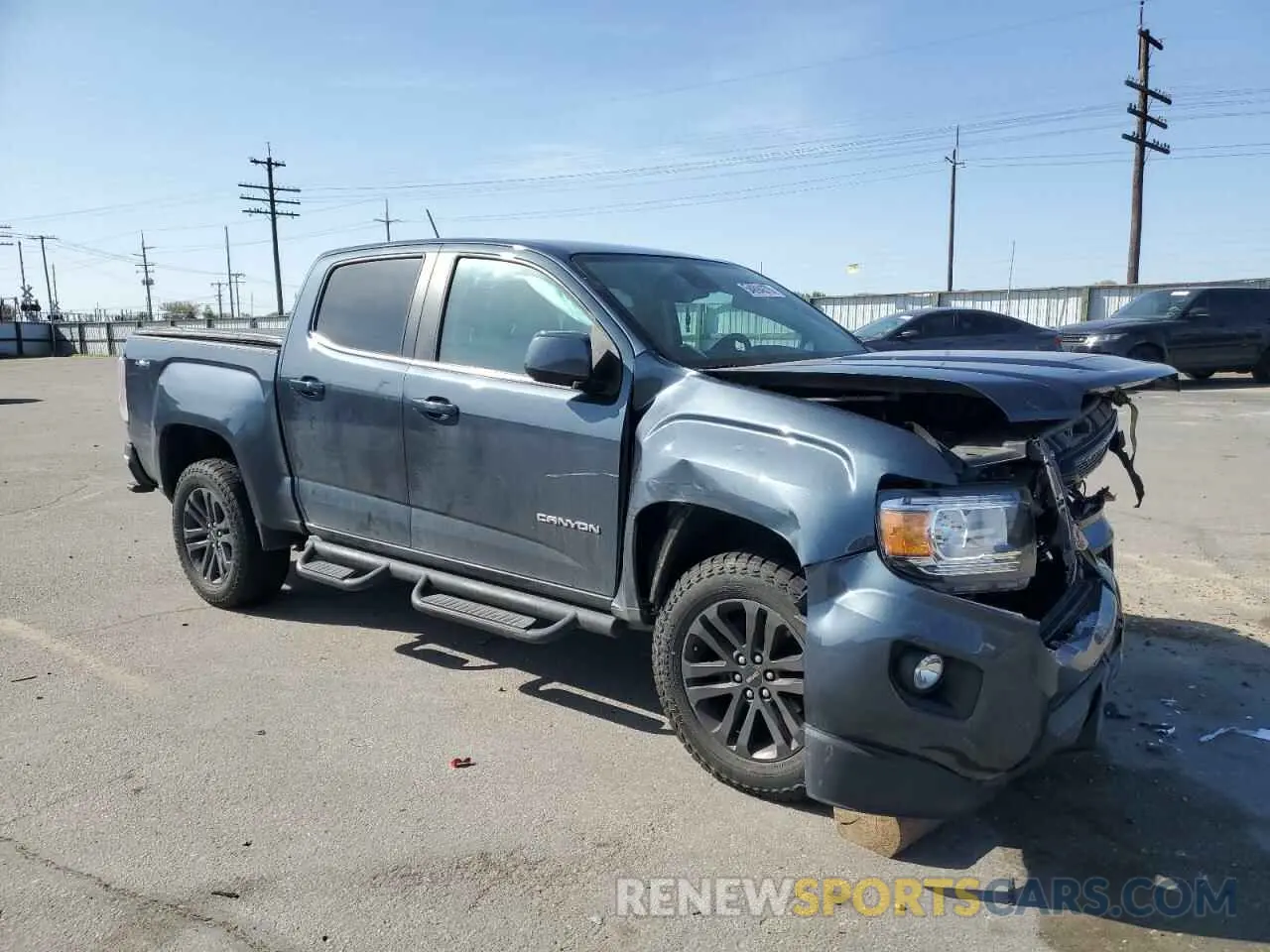 4 fotografías del automóvil dañado 1GTG6CEN7K1352685 GMC CANYON 2019