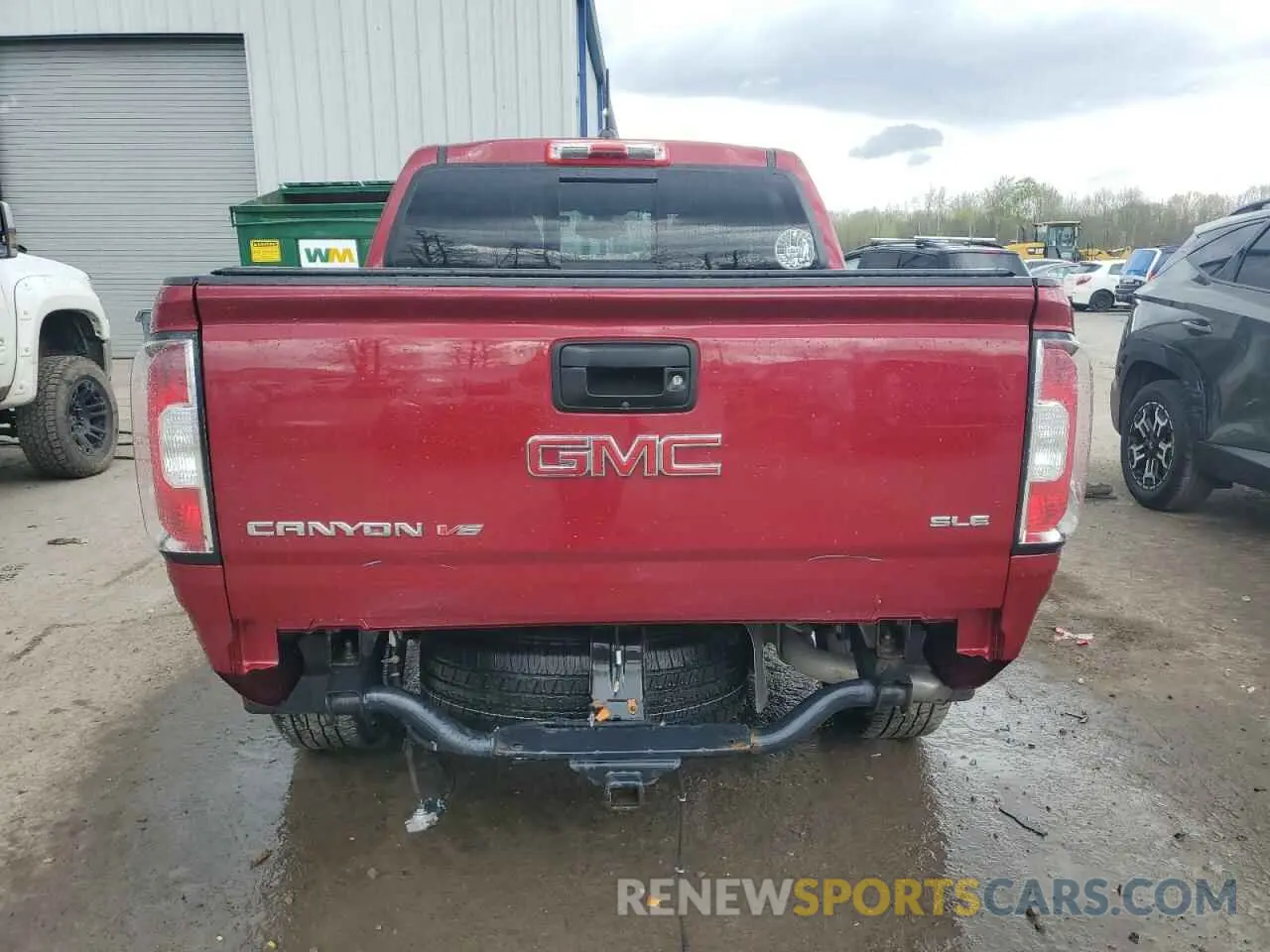 6 fotografías del automóvil dañado 1GTG6CEN8K1229221 GMC CANYON 2019