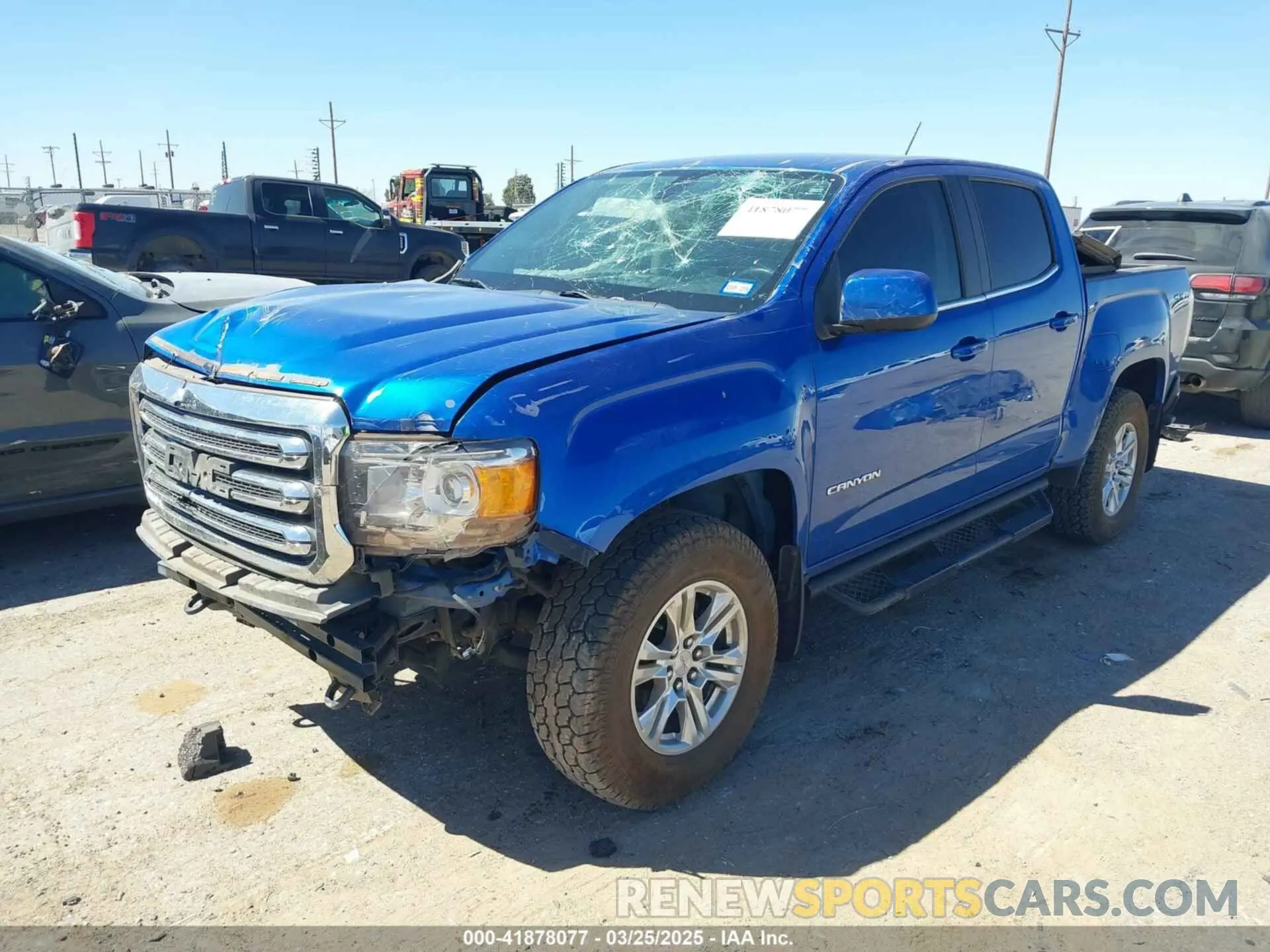 2 fotografías del automóvil dañado 1GTG6CENXK1222416 GMC CANYON 2019