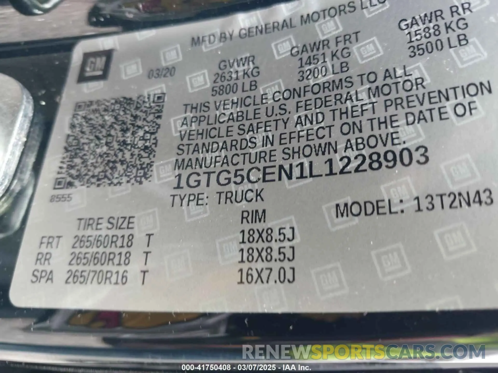 9 fotografías del automóvil dañado 1GTG5CEN1L1228903 GMC CANYON 2020