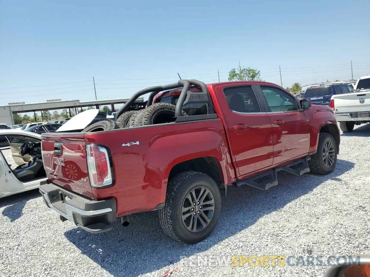 3 fotografías del automóvil dañado 1GTG6CEN4L1134222 GMC CANYON 2020
