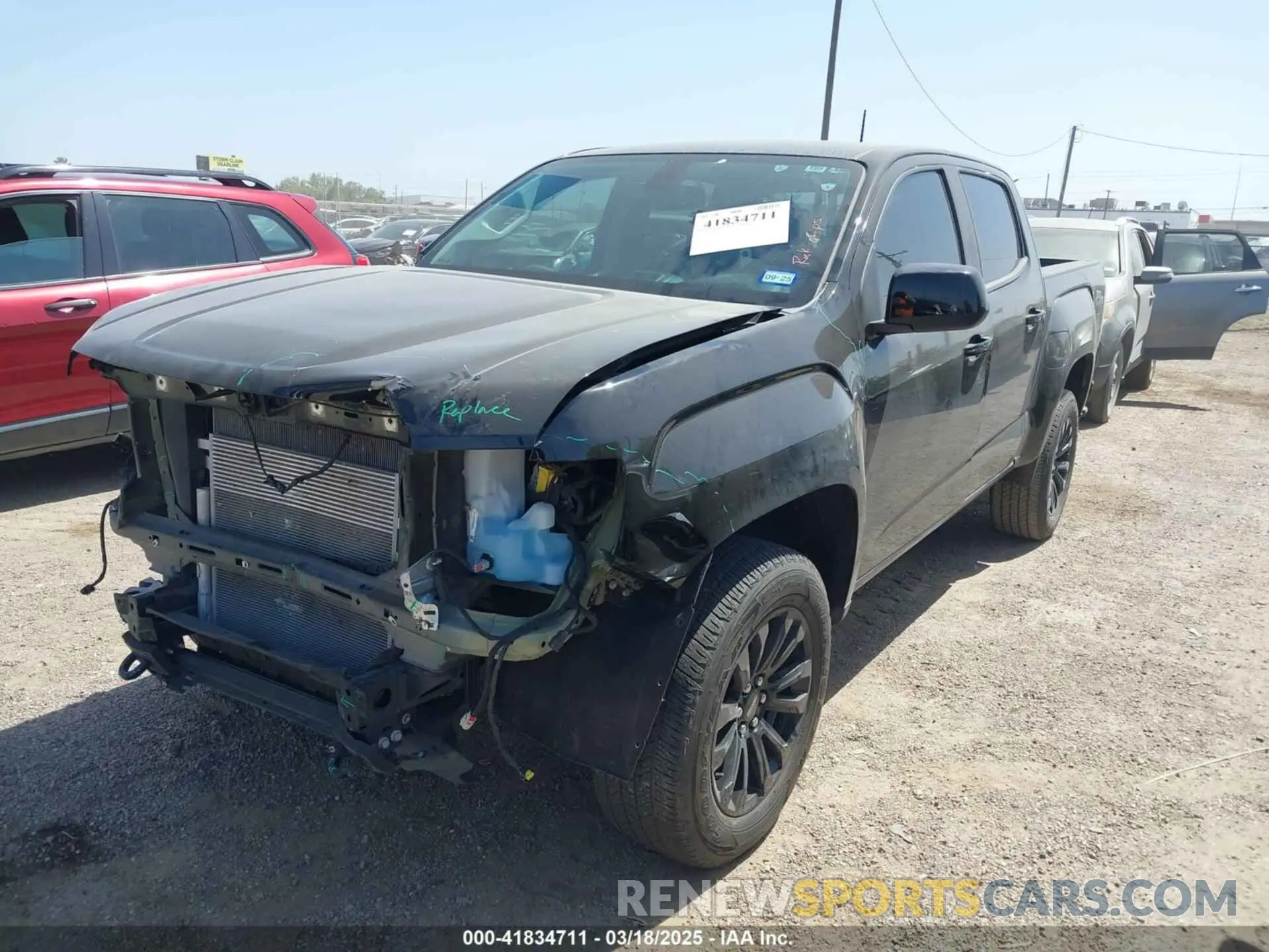 2 fotografías del automóvil dañado 1GTG5CEN0M1283456 GMC CANYON 2021