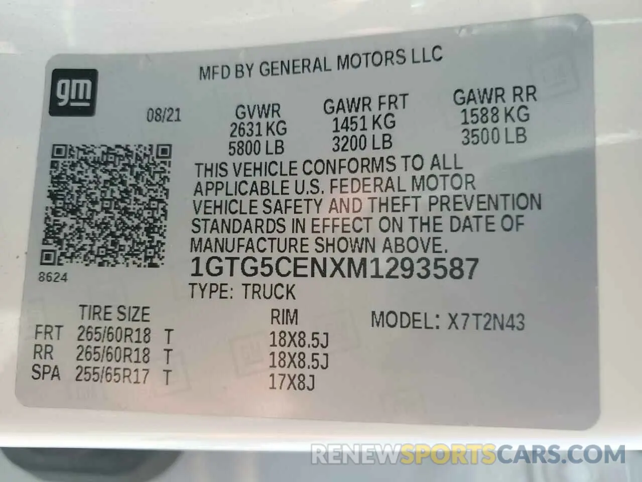 13 fotografías del automóvil dañado 1GTG5CENXM1293587 GMC CANYON 2021