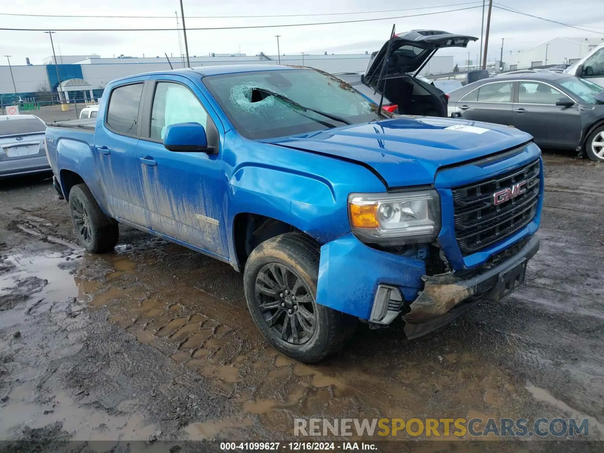 1 fotografías del automóvil dañado 1GTG6CEN1M1245554 GMC CANYON 2021