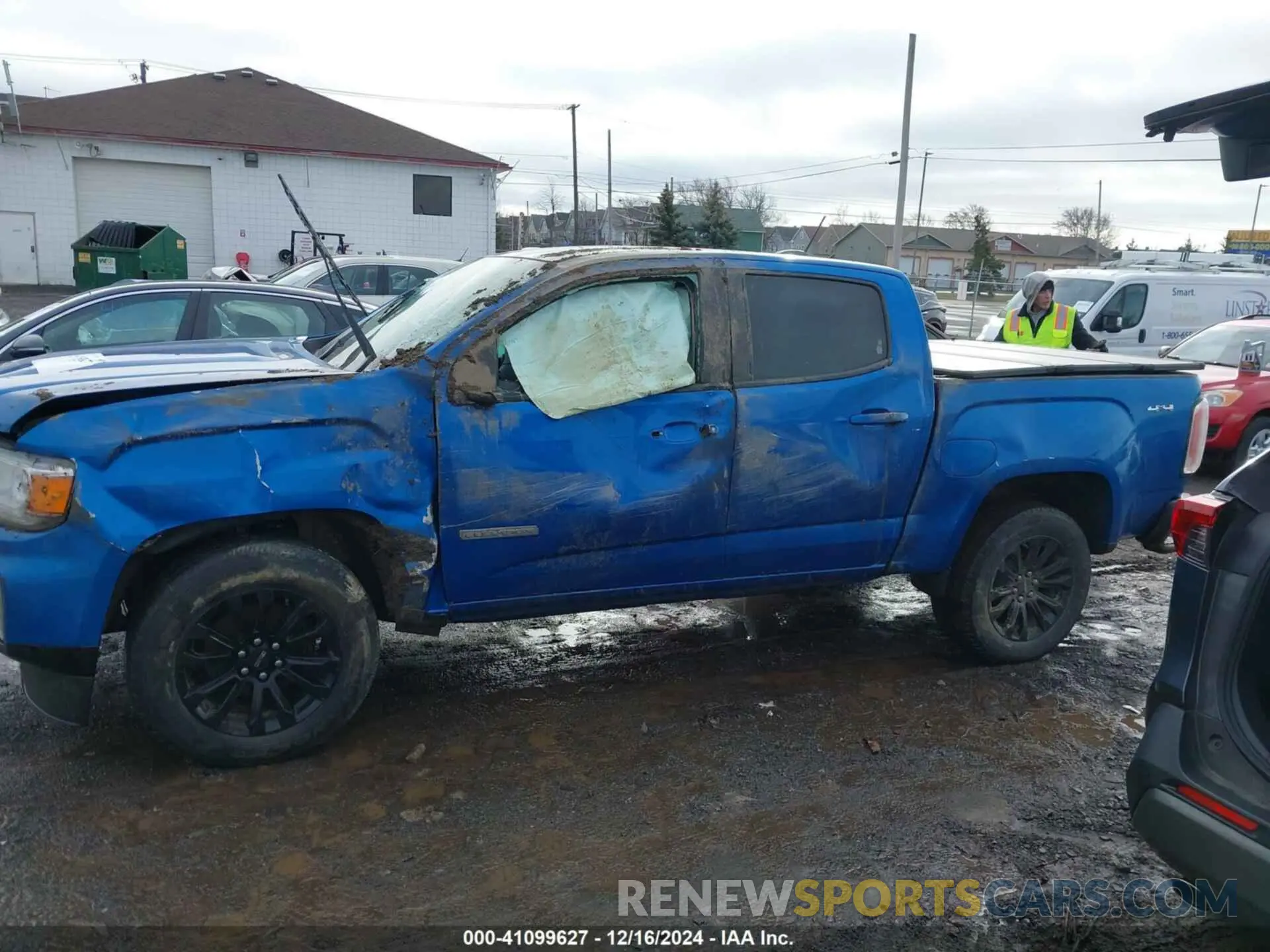 14 fotografías del automóvil dañado 1GTG6CEN1M1245554 GMC CANYON 2021