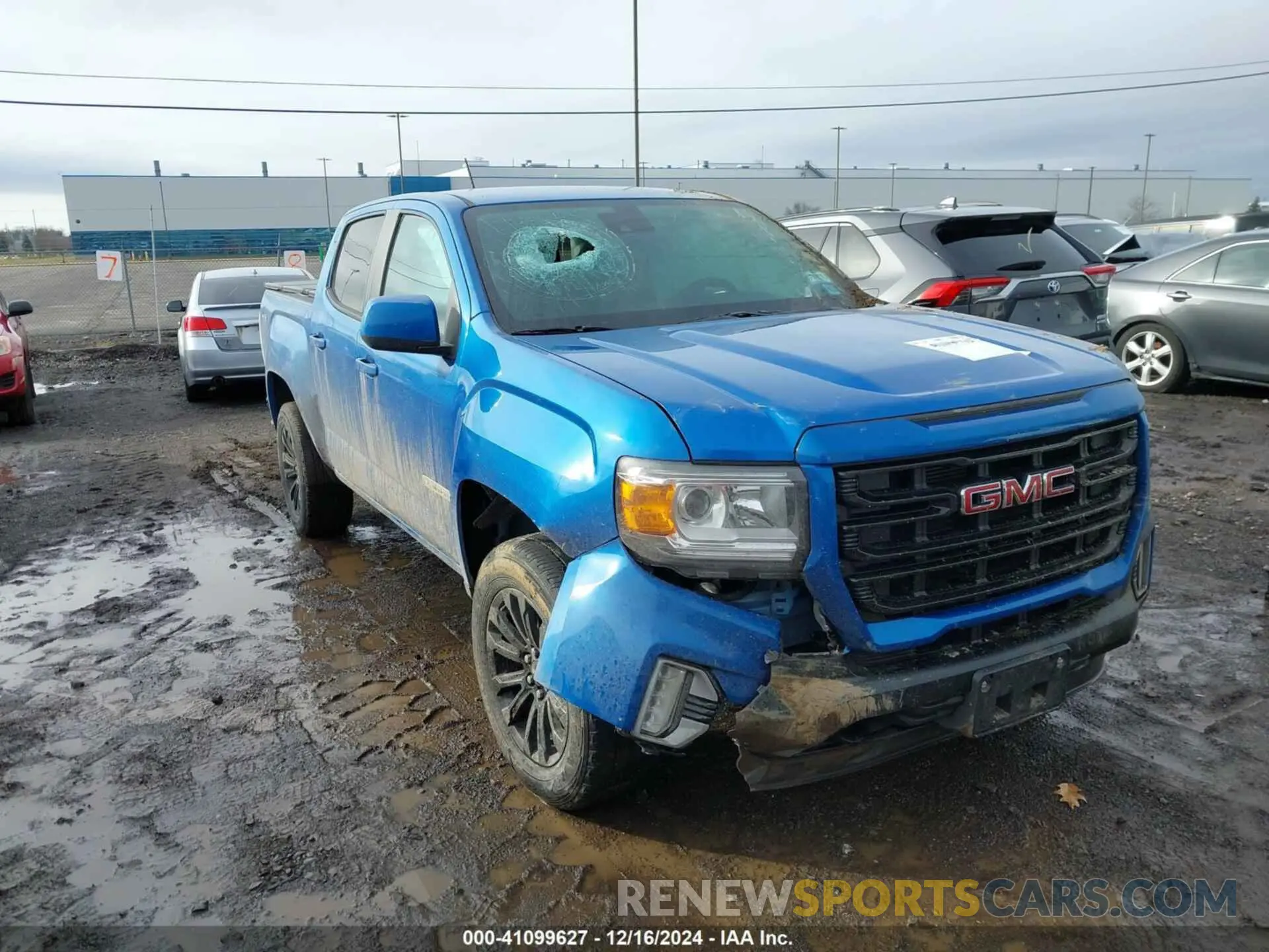 6 fotografías del automóvil dañado 1GTG6CEN1M1245554 GMC CANYON 2021