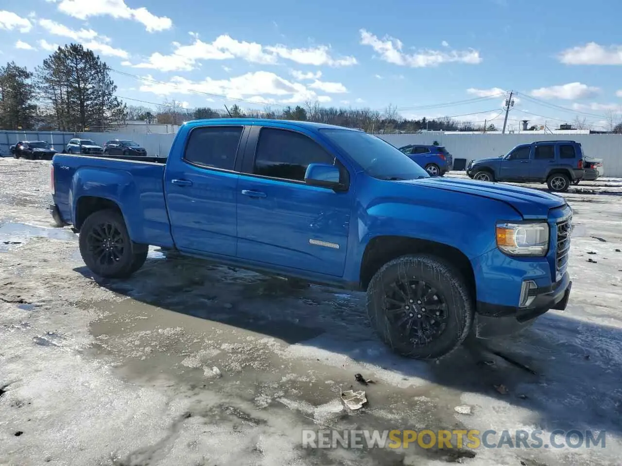 4 fotografías del automóvil dañado 1GTG6CEN2M1140540 GMC CANYON 2021