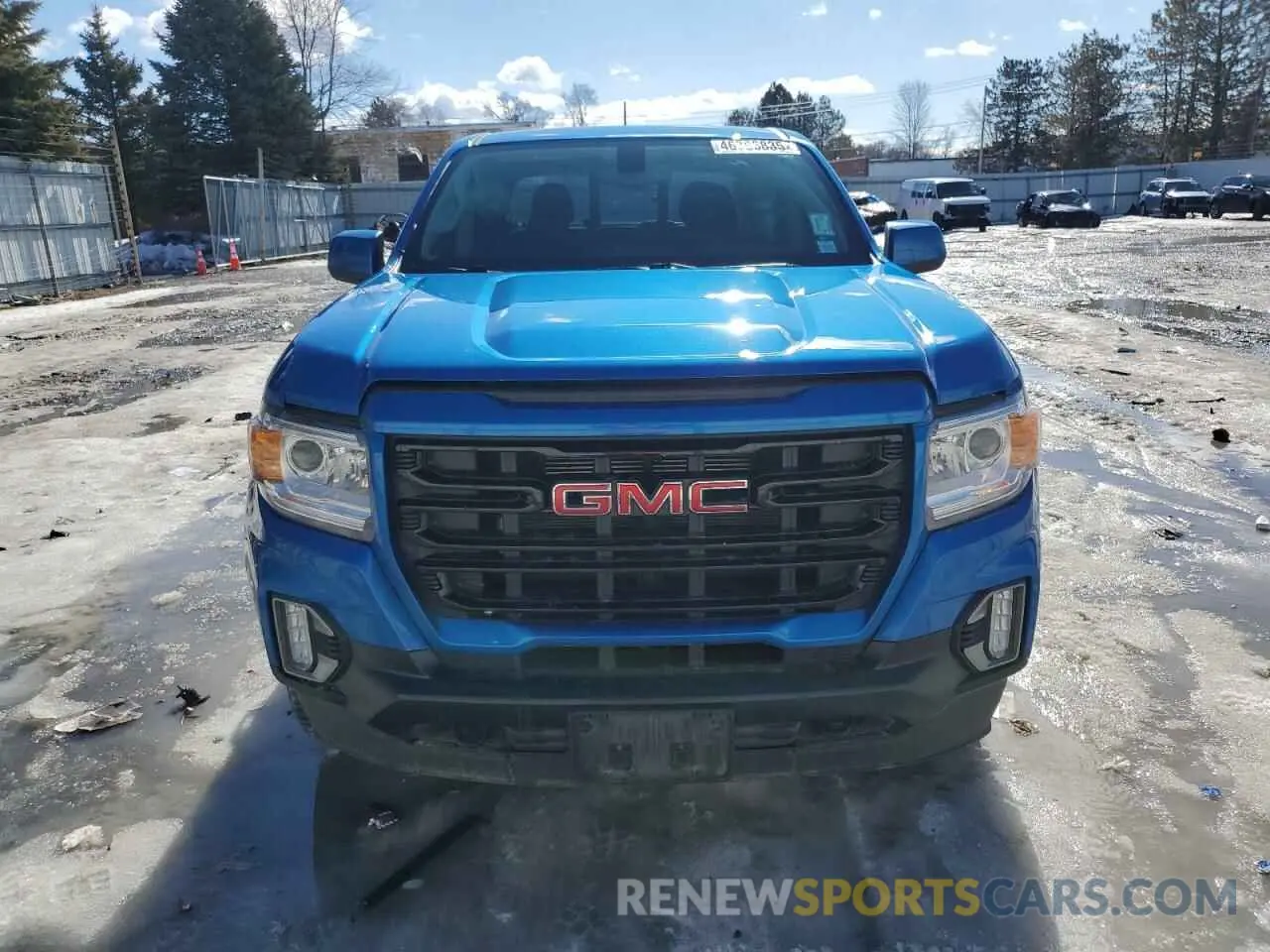 5 fotografías del automóvil dañado 1GTG6CEN2M1140540 GMC CANYON 2021