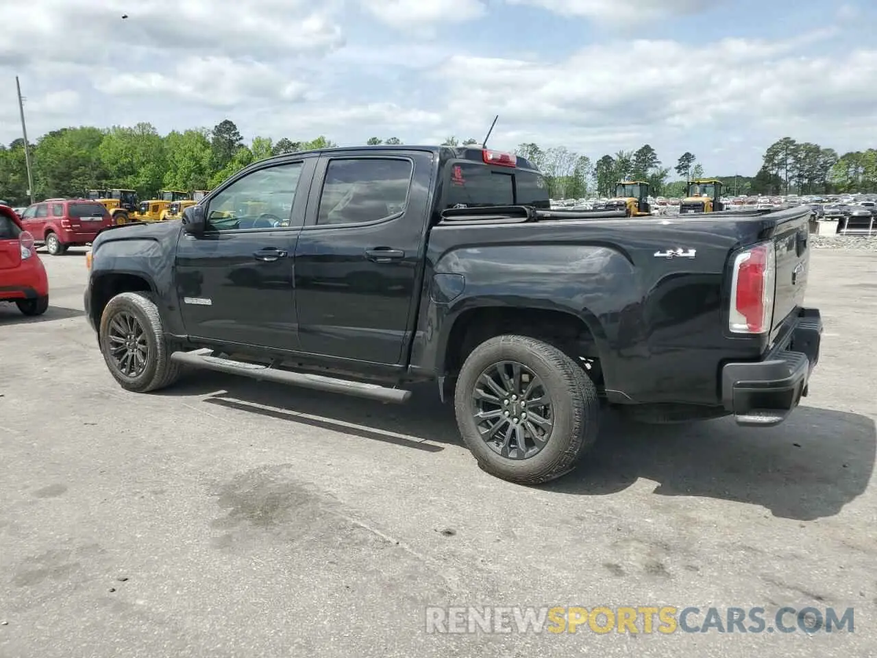 2 fotografías del automóvil dañado 1GTG6CEN9M1203780 GMC CANYON 2021