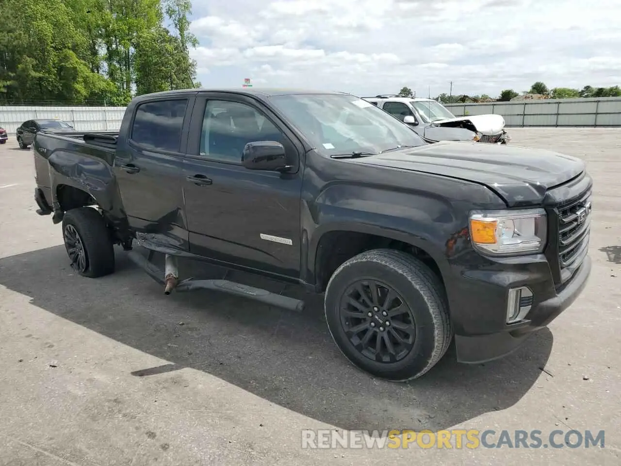 4 fotografías del automóvil dañado 1GTG6CEN9M1203780 GMC CANYON 2021