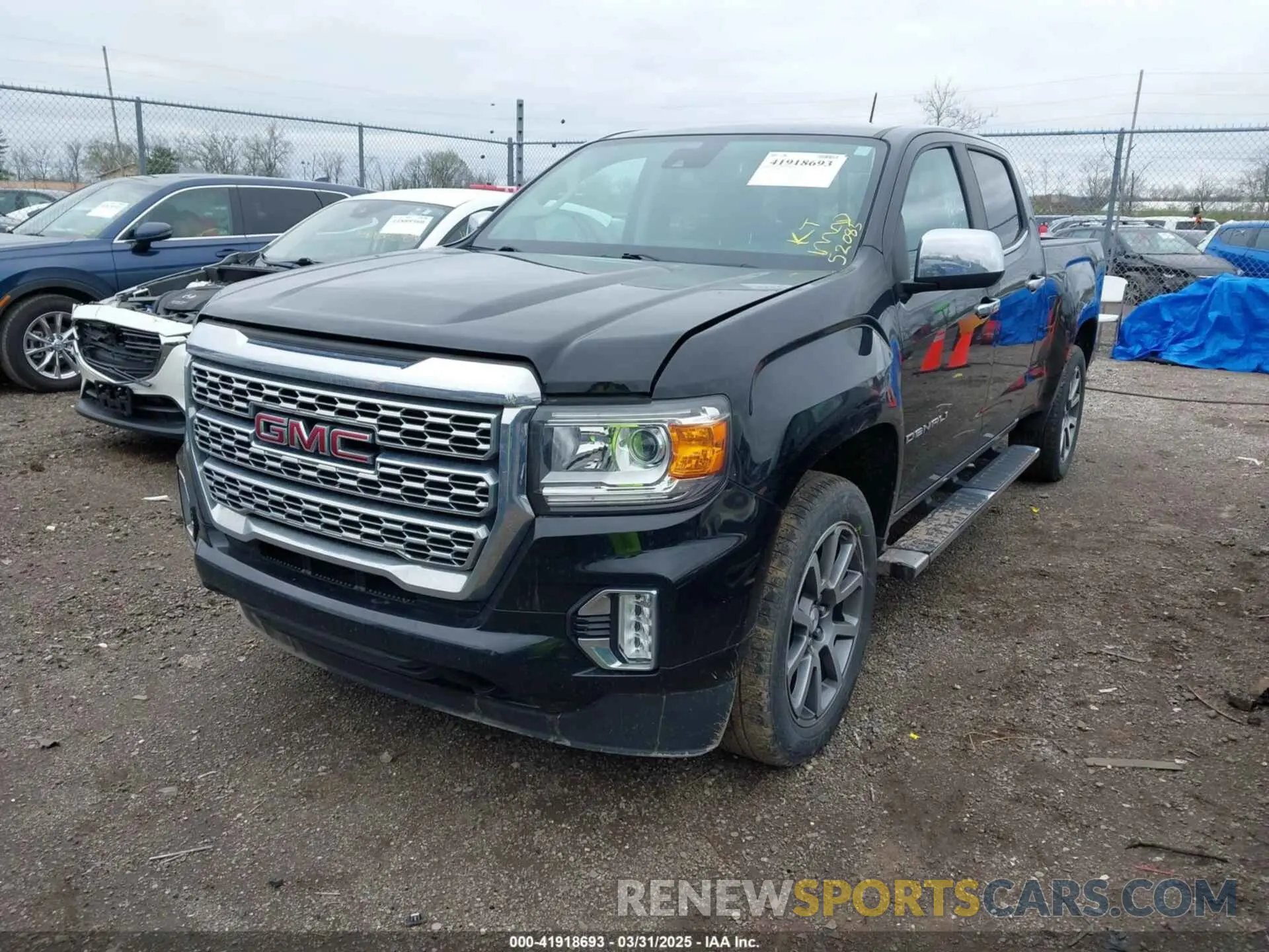 2 fotografías del automóvil dañado 1GTG6EEN6M1260580 GMC CANYON 2021