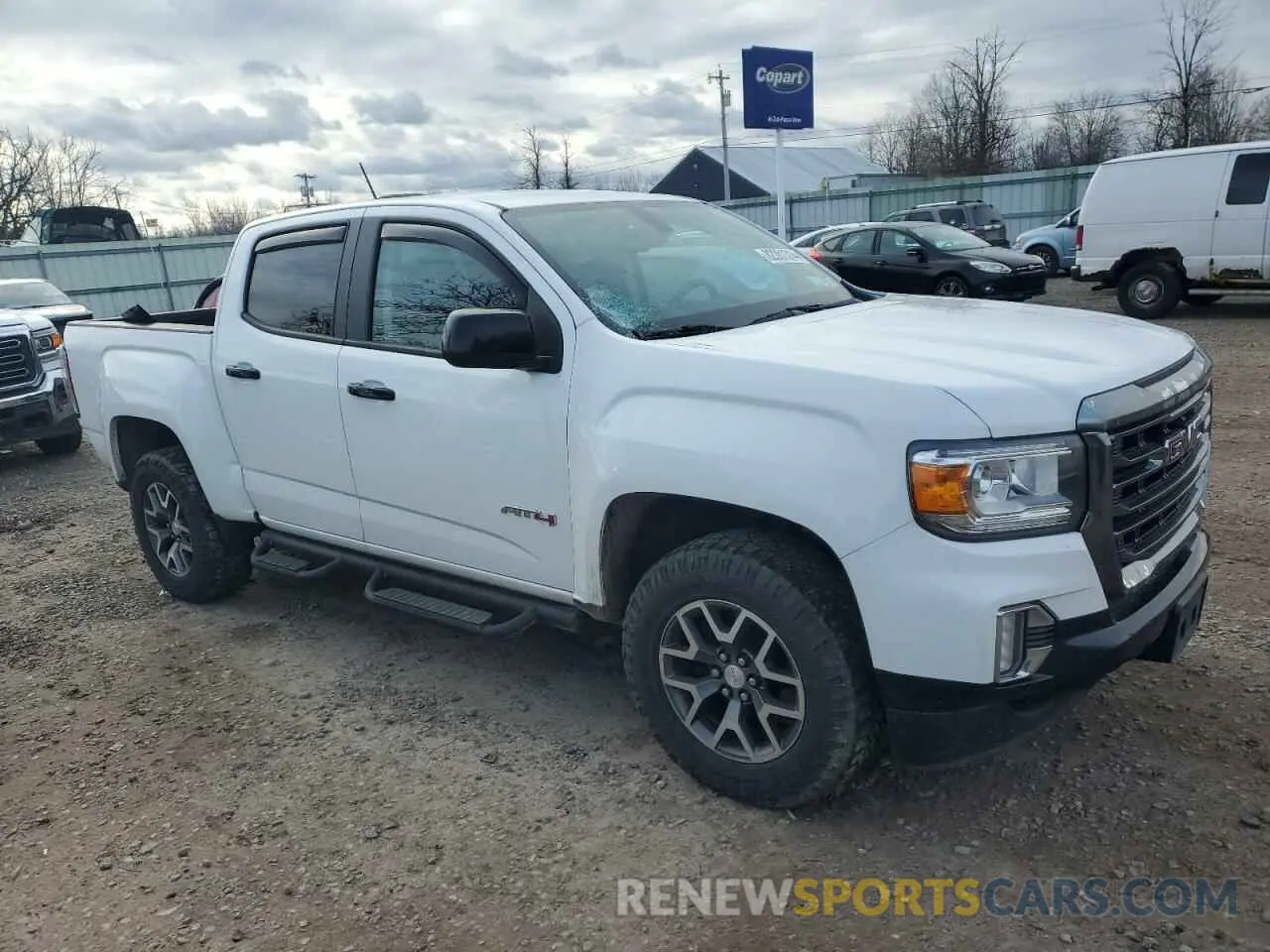 4 fotografías del automóvil dañado 1GTG6FEN0M1100300 GMC CANYON 2021