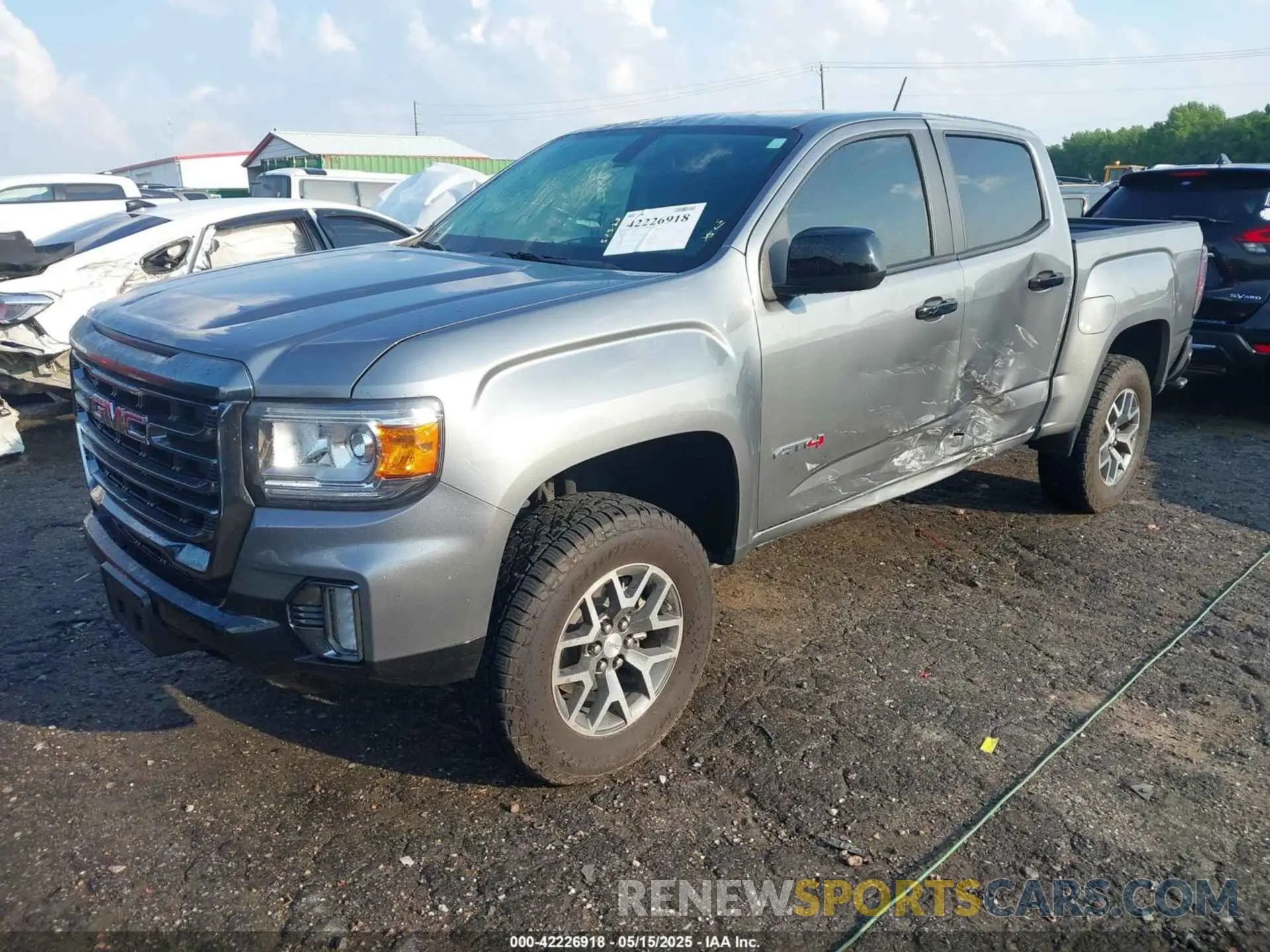2 fotografías del automóvil dañado 1GTG6FEN1M1295341 GMC CANYON 2021