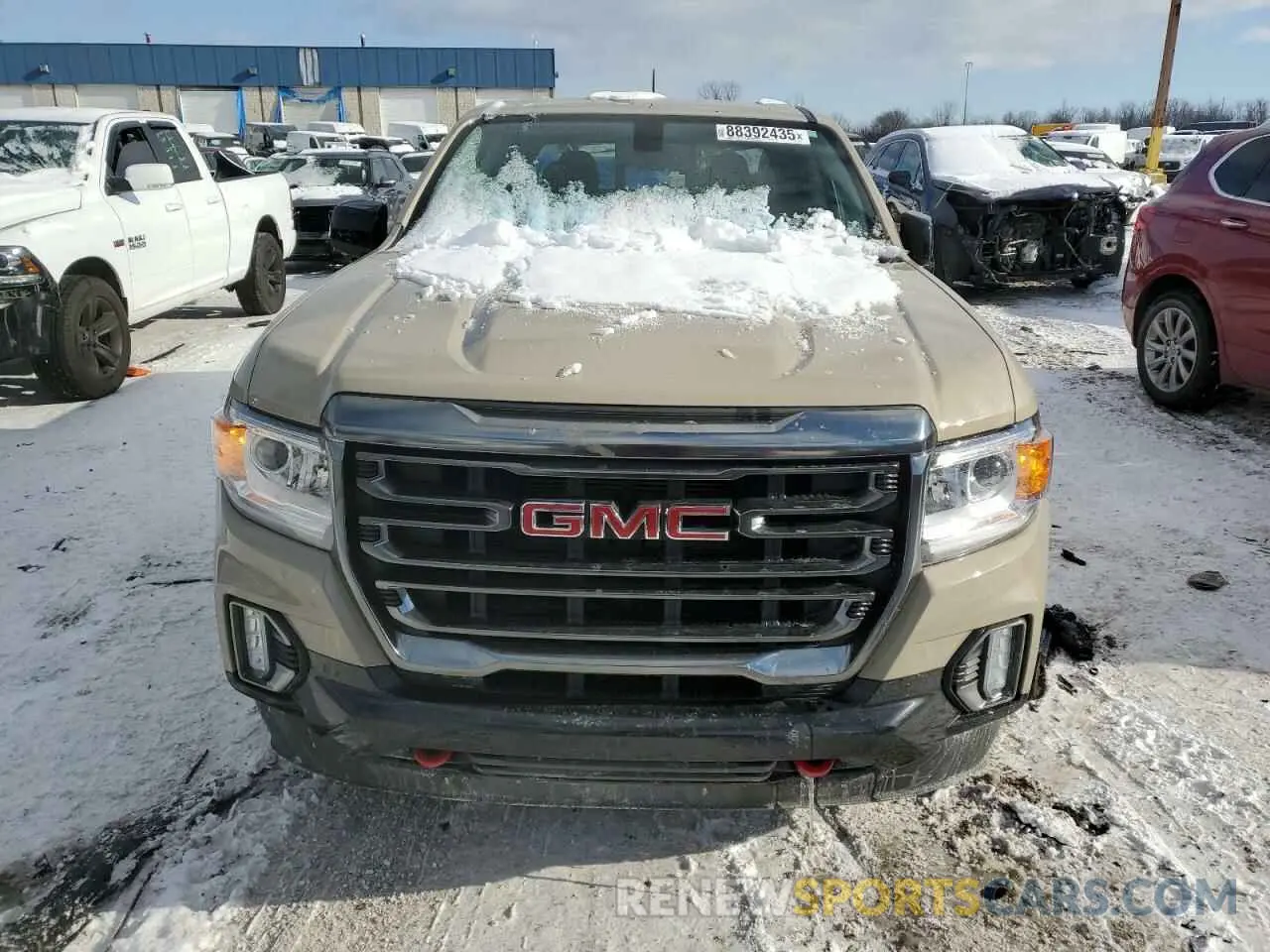 5 fotografías del automóvil dañado 1GTG6FEN8M1157828 GMC CANYON 2021