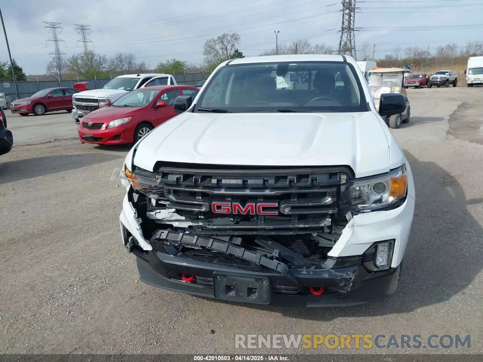 12 fotografías del automóvil dañado 1GTG6FEN9M1226610 GMC CANYON 2021